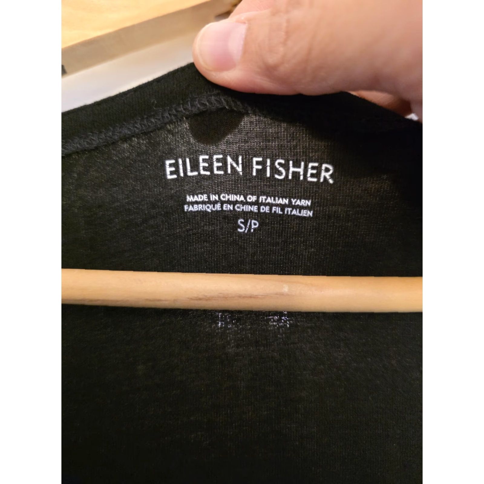 Eileen Fisher Eileen Fisher Dress Womens Small Black Jersey Shift Midi 3/4 Sleeve Scoop Neck Size S / US 4 / IT 40 - 2 Thumbnail