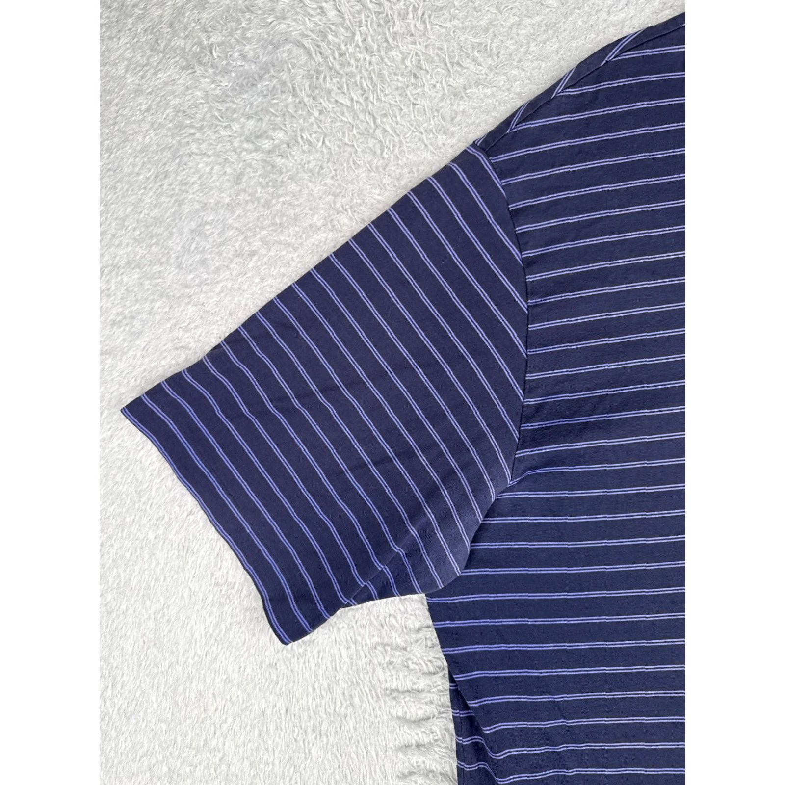 Ralph Lauren VINTAGE Polo Golf Ralph Lauren Shirt Men Extra Large Blue Stripe 100% Pima Cotton READ Size US M / EU 48-50 / 2 - 3 Thumbnail