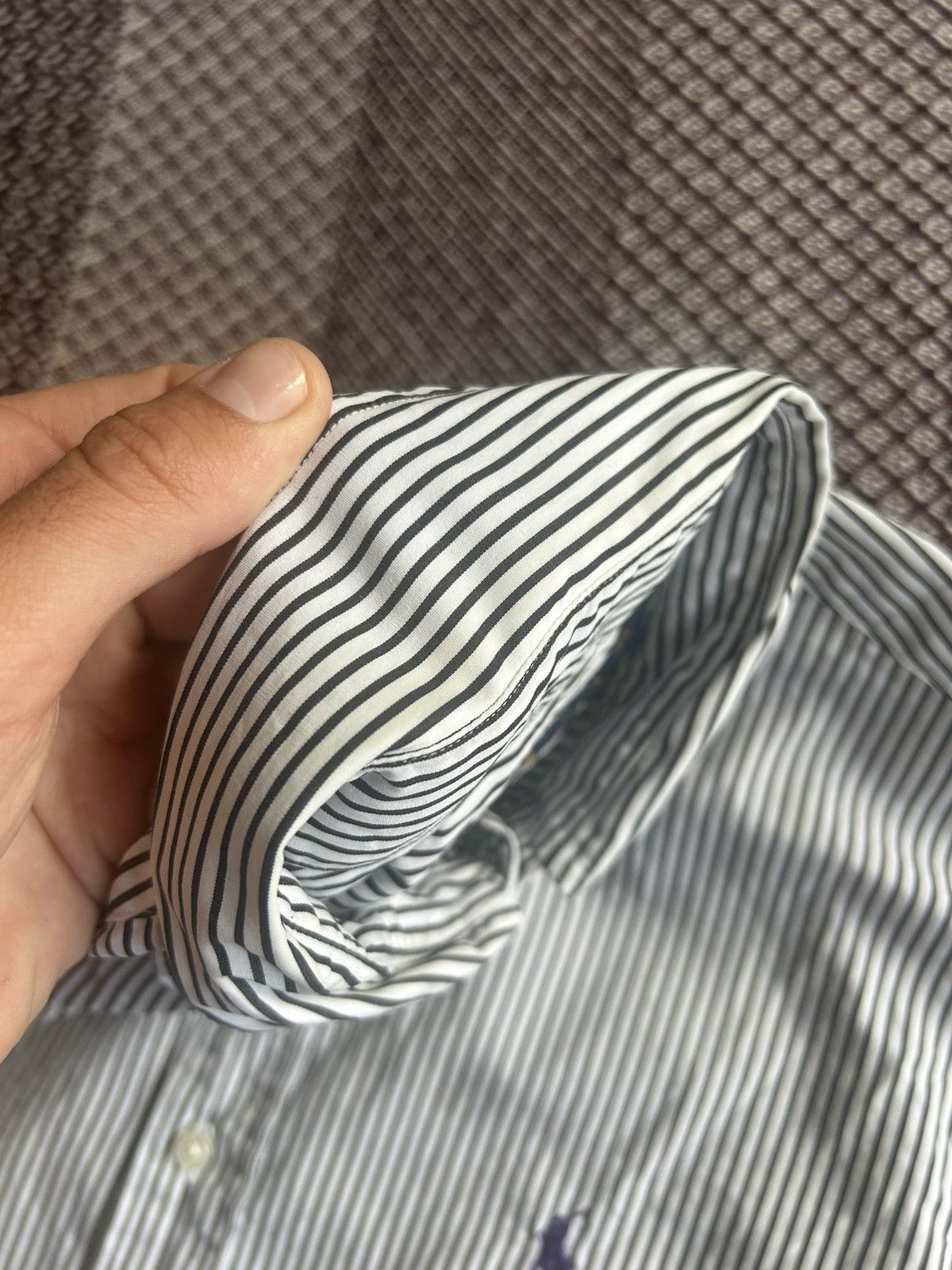 Polo Ralph Lauren Polo Ralph Lauren Striped Solid Style Shirt Button Up Size M Size US M / EU 48-50 / 2 - 8 Thumbnail