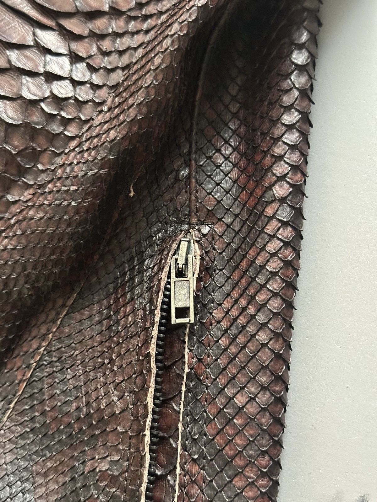 Haider Ackermann 1 of 1 Python Biker Cropped Trousers Size US 30 / EU 46 - 6 Thumbnail