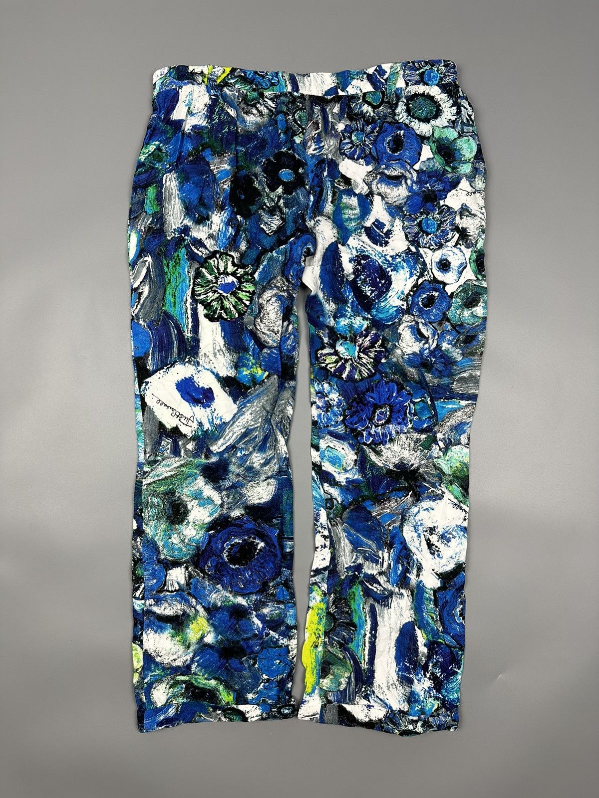 Just Cavalli Just Cavalli Rayon Floral Painted Pants Size 26" / US 2 / IT 38 - 2 Thumbnail