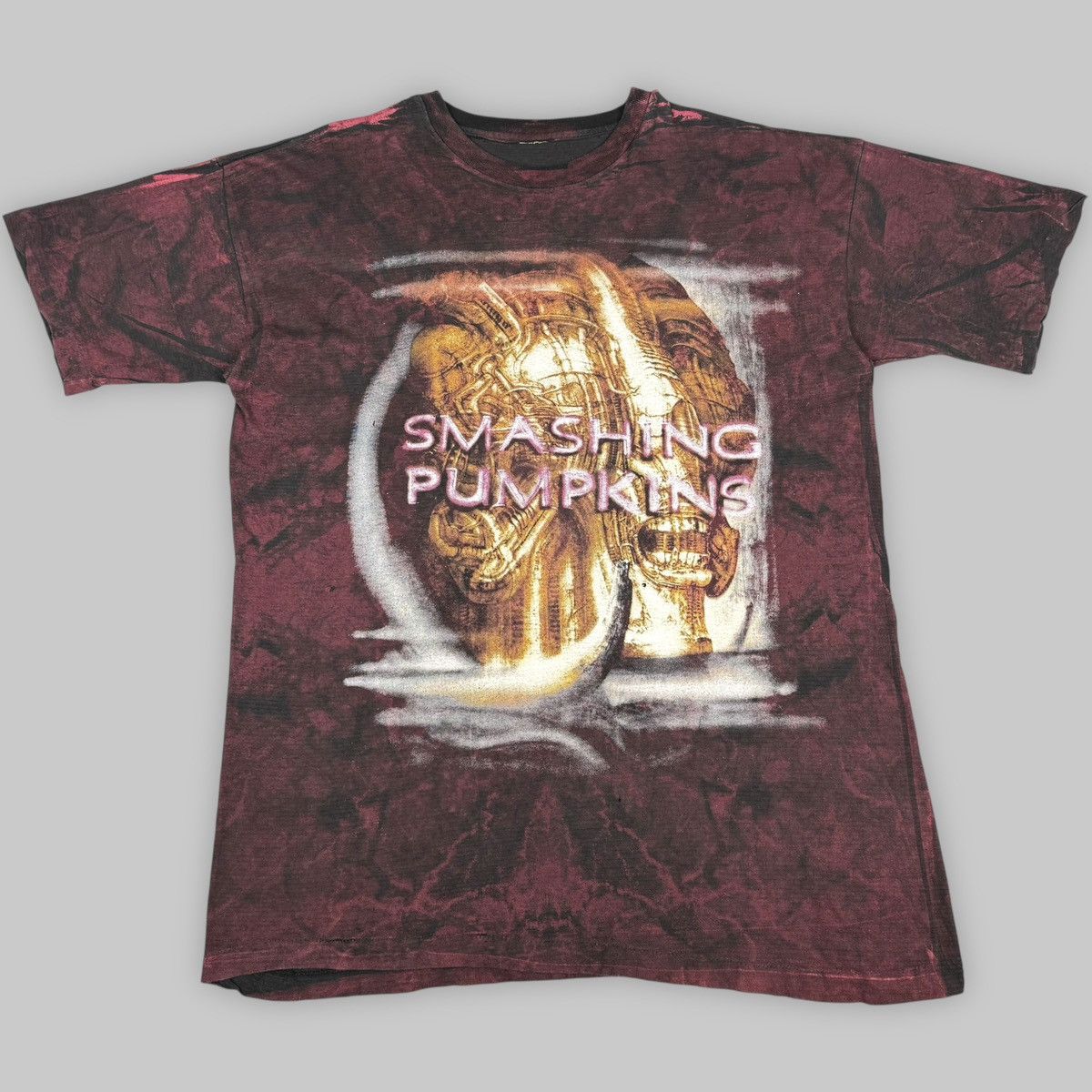 Band Tees Vintage Early 90s Smashing Pumpkins Necronom AllOver T Shirt Size US XL / EU 56 / 4 - 3 Thumbnail
