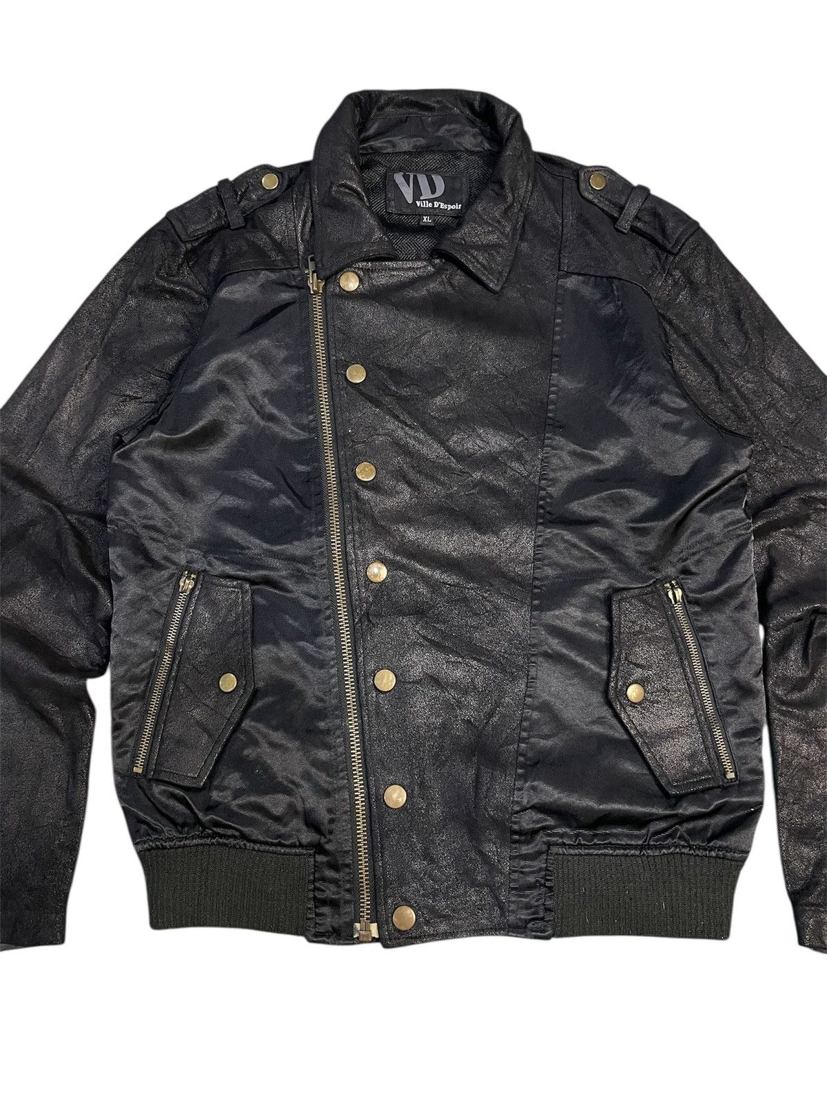 Japanese Brand Vila D’Este Military Moto Bomber inspired IsseyMiyakeJacket Size US XL / EU 56 / 4 - 2 Thumbnail