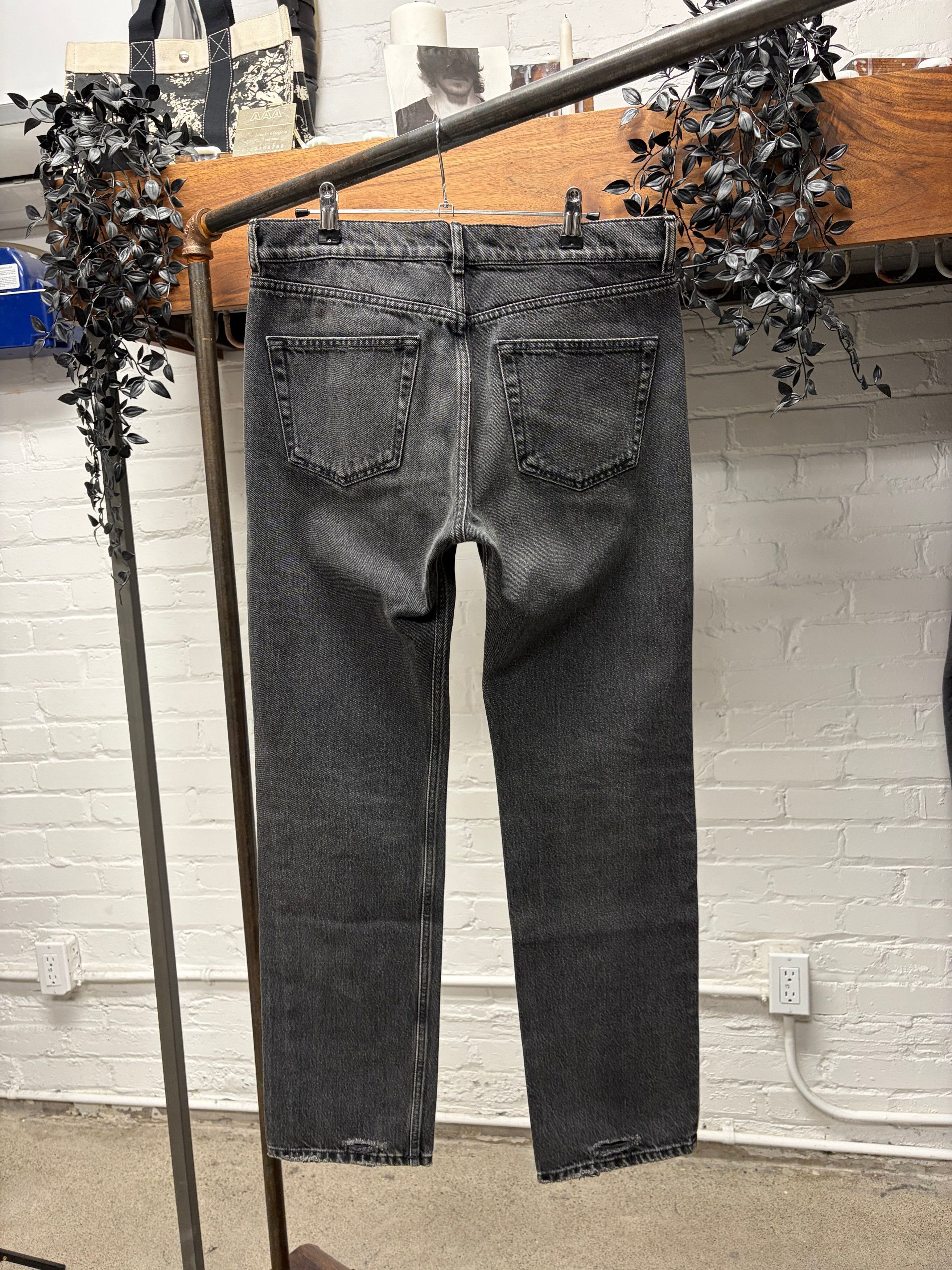 Balenciaga 2017 Balenciaga Bootcut Black Classic Washed Denim Size US 31 - 4 Thumbnail