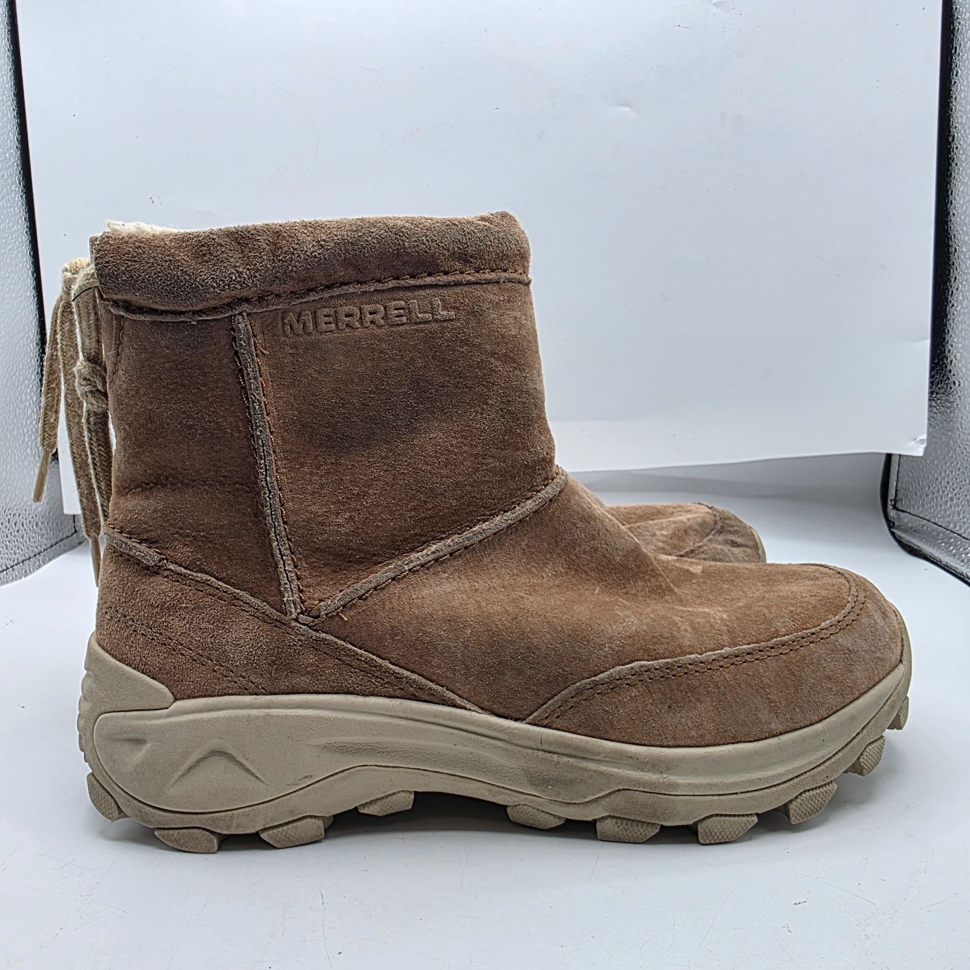 Merrell Merrell Pull On Womens 7.5 Brown Boots Casual Winter Outdoor Size US 7.5 / IT 37.5 - 12 Thumbnail
