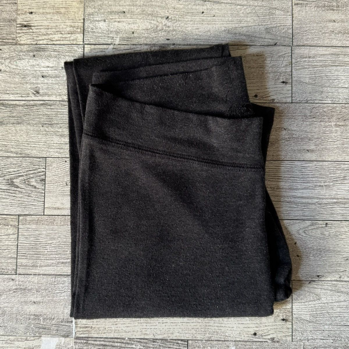 Vintage Retro, Wet Seal, Dark Heather Gray, Low Rise, Solid Leggings Size 27" / US 4 / IT 40 - 9 Thumbnail