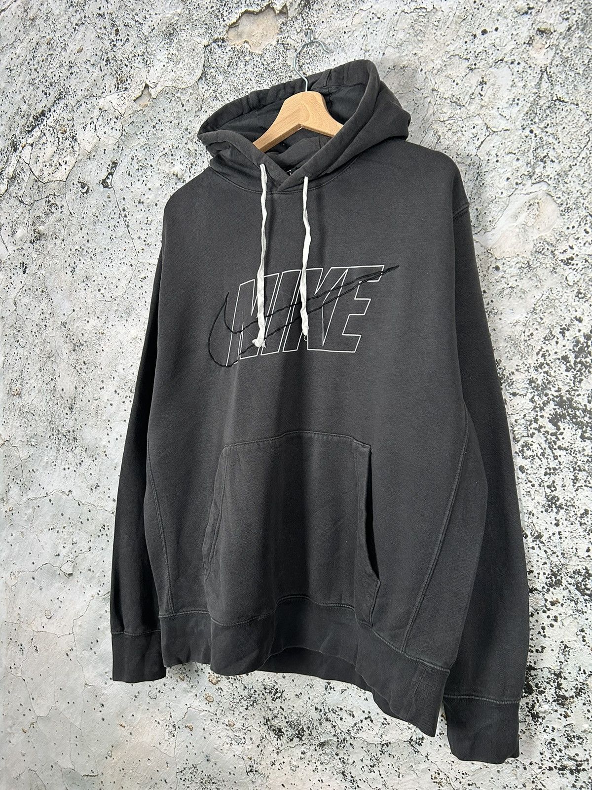 Nike Vintage Nike Y2K Swoosh Logo Hoodie Streetwear Drill Skate Size US L / EU 52-54 / 3 - 2 Thumbnail