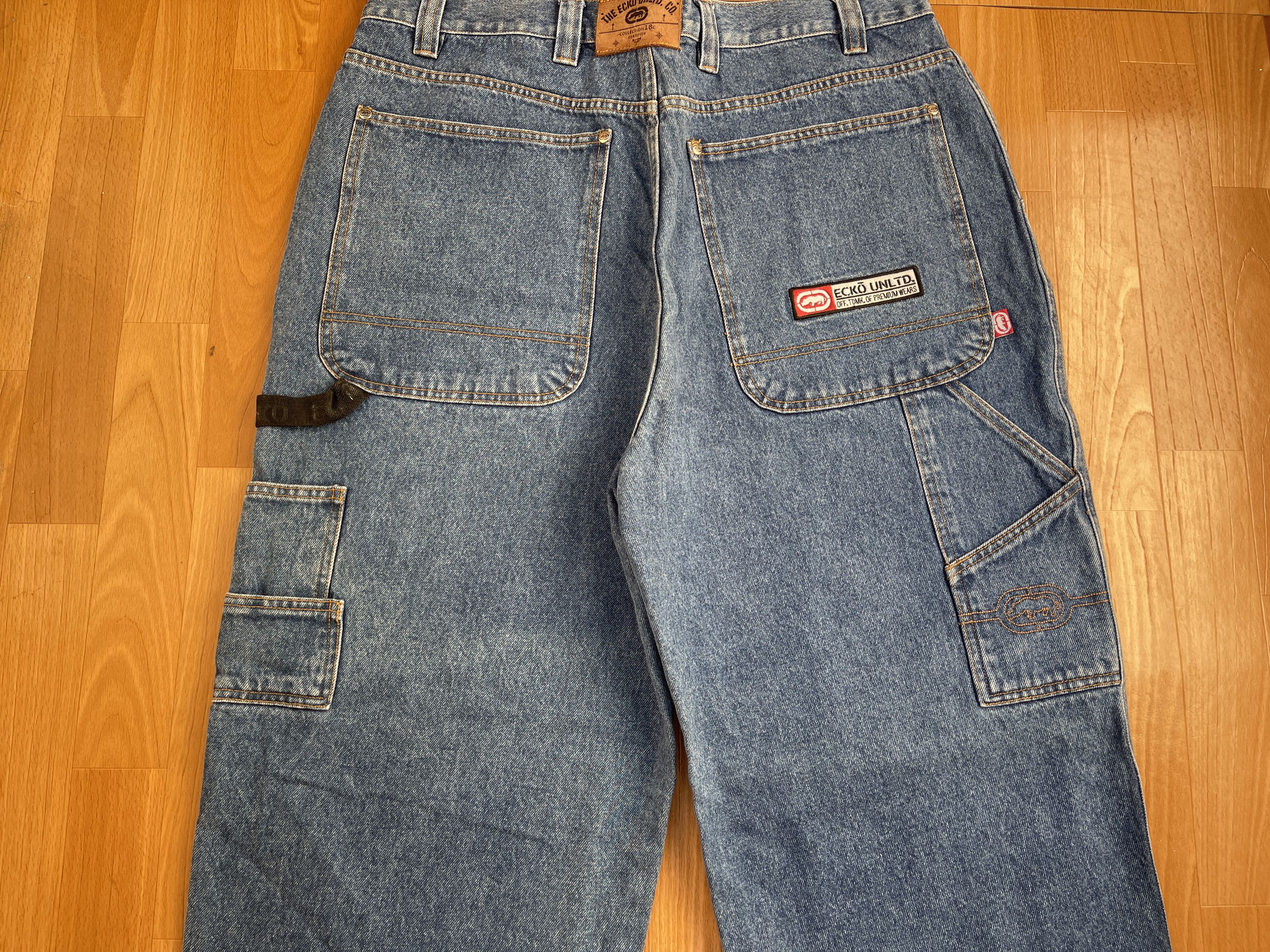 Ecko Unltd. Ecko Unltd jeans, baggy, vintage 90s hip hop skater Y2K W 36 Size US 36 / EU 52 - 3 Thumbnail