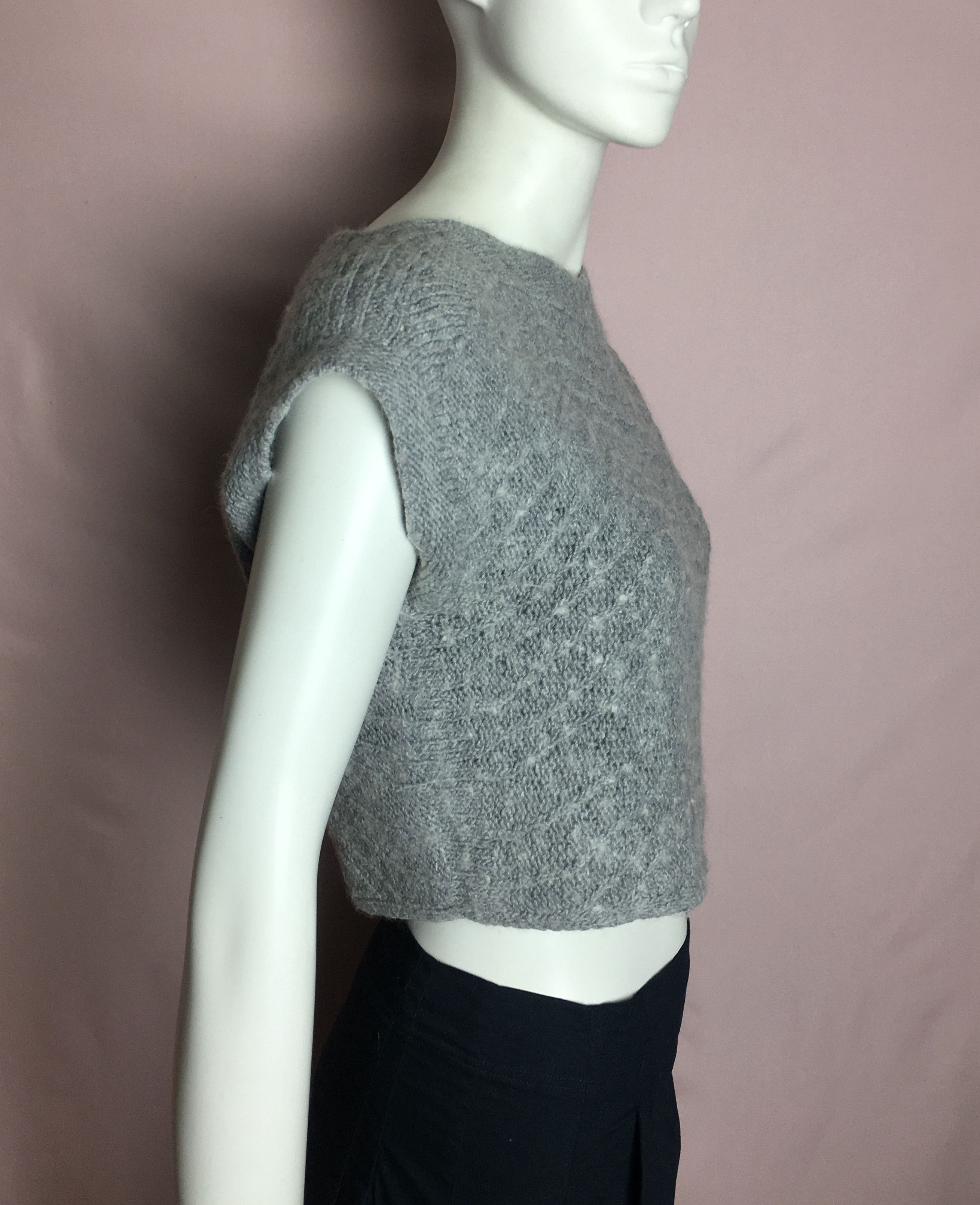 Cop Copine Cop Copine LAUNTER Short Sleeve Cropped Knit Sweater Sz S Size S / US 4 / IT 40 - 3 Thumbnail