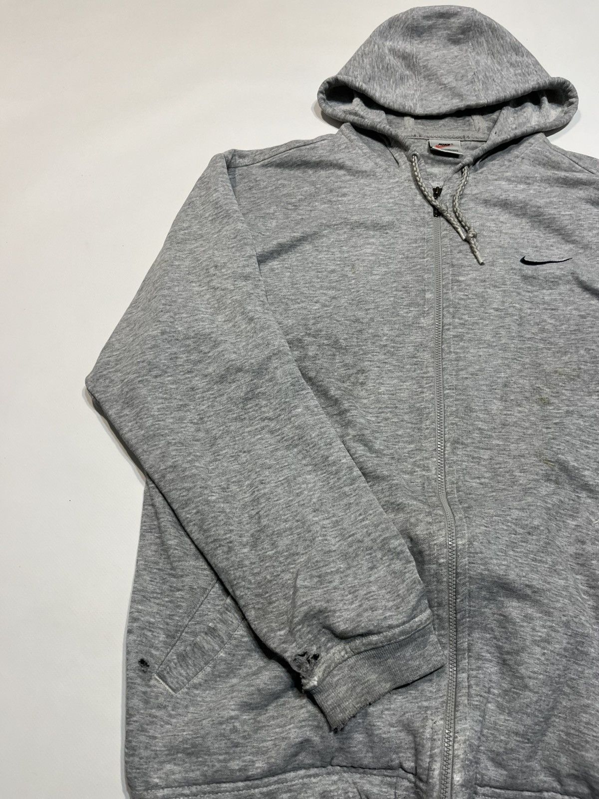 Nike Vintage Distressed Nike Zip Hoodie Size US M / EU 48-50 / 2 - 8 Thumbnail