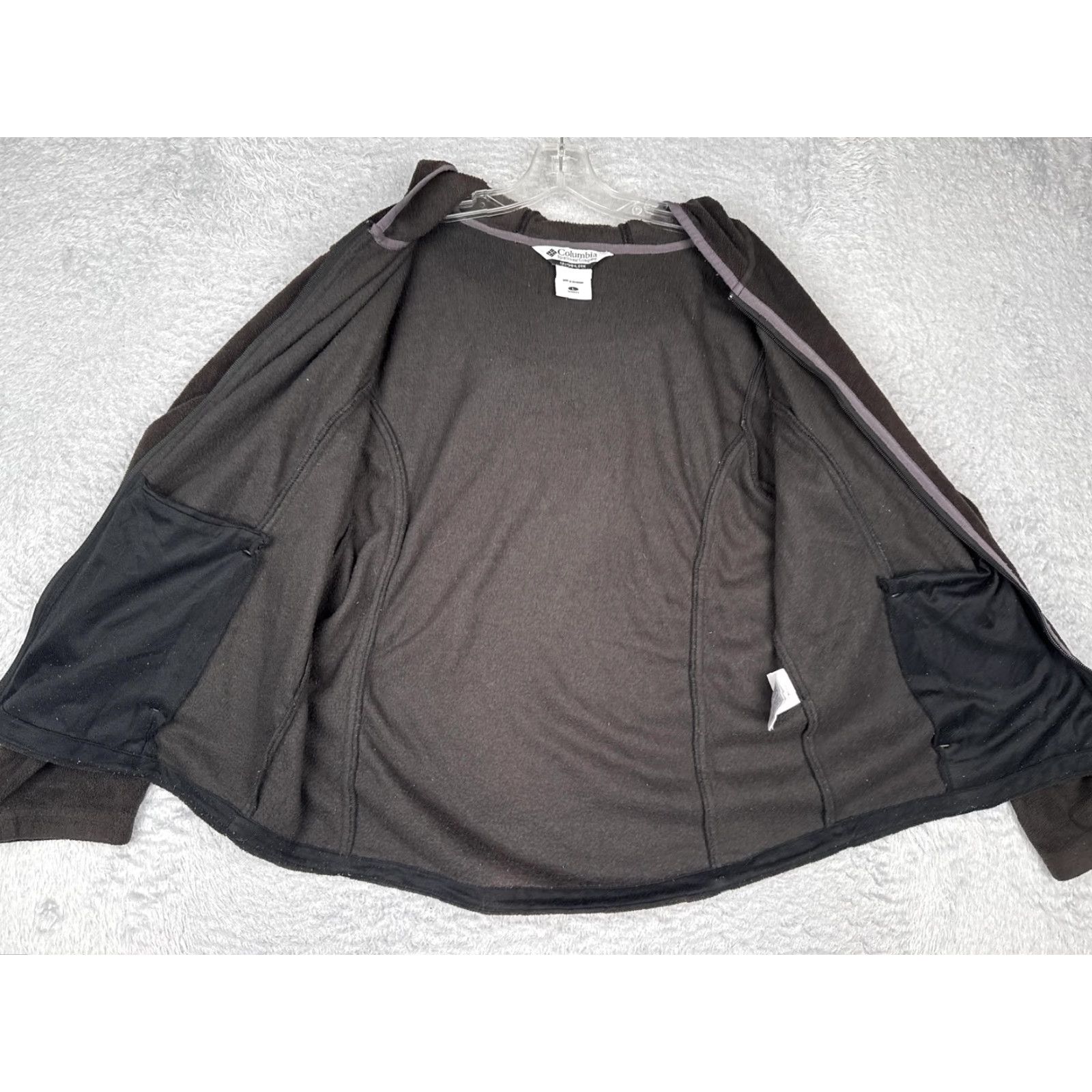 Vintage Columbia Jacket Womens L Black Fleece Hooded Full Zip Outdoor Hiking WL6578 Size L / US 10 / IT 46 - 2 Thumbnail