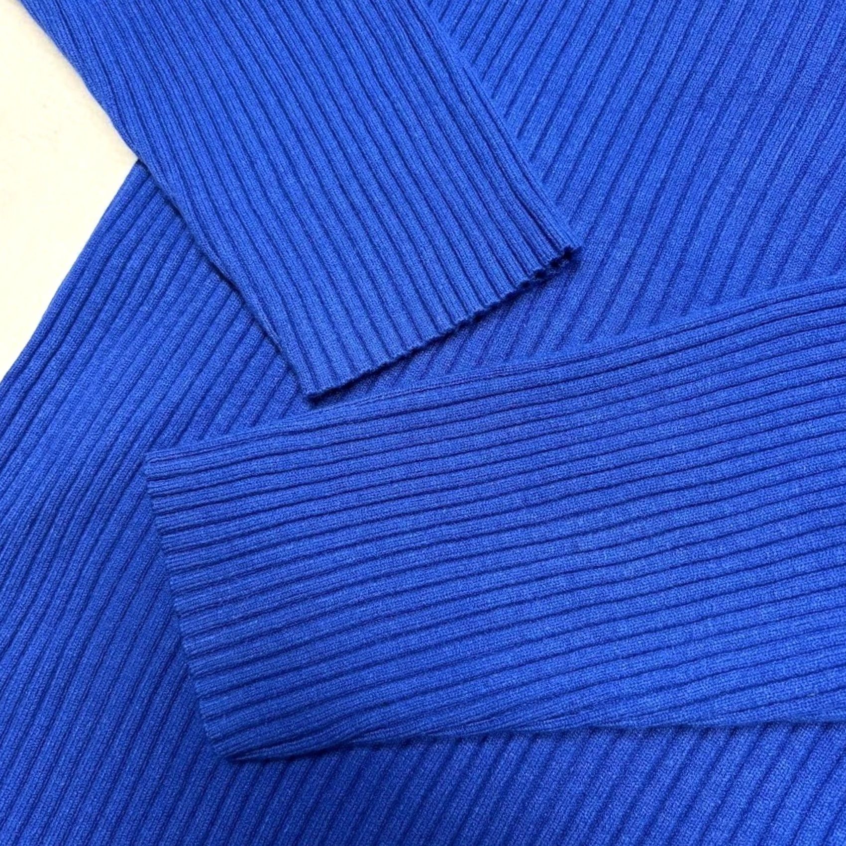 Old Navy VINTAGE Old Navy Ribbed Collared V Neck Long Sleeve Sweater Blue Black Plus Size 3X Size XXL / US 16-18 / IT 52-54 - 5 Thumbnail