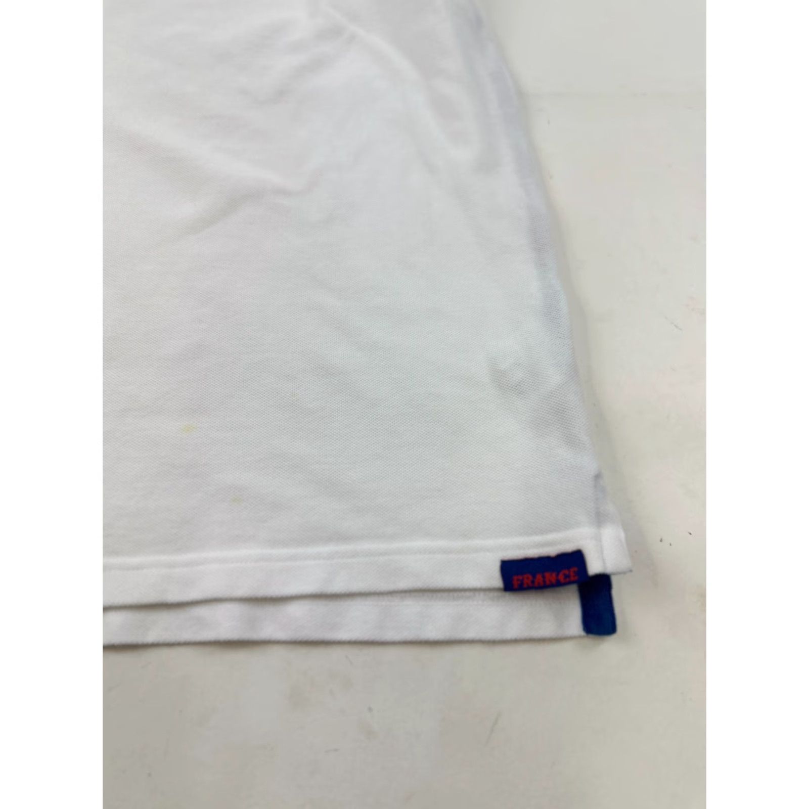 Nike VINTAGE Nike Men's Polo Shirt 2XL White Allez France Horse Race Golf Casual Short Sleeve Size US XXL / EU 58 / 5 - 3 Thumbnail