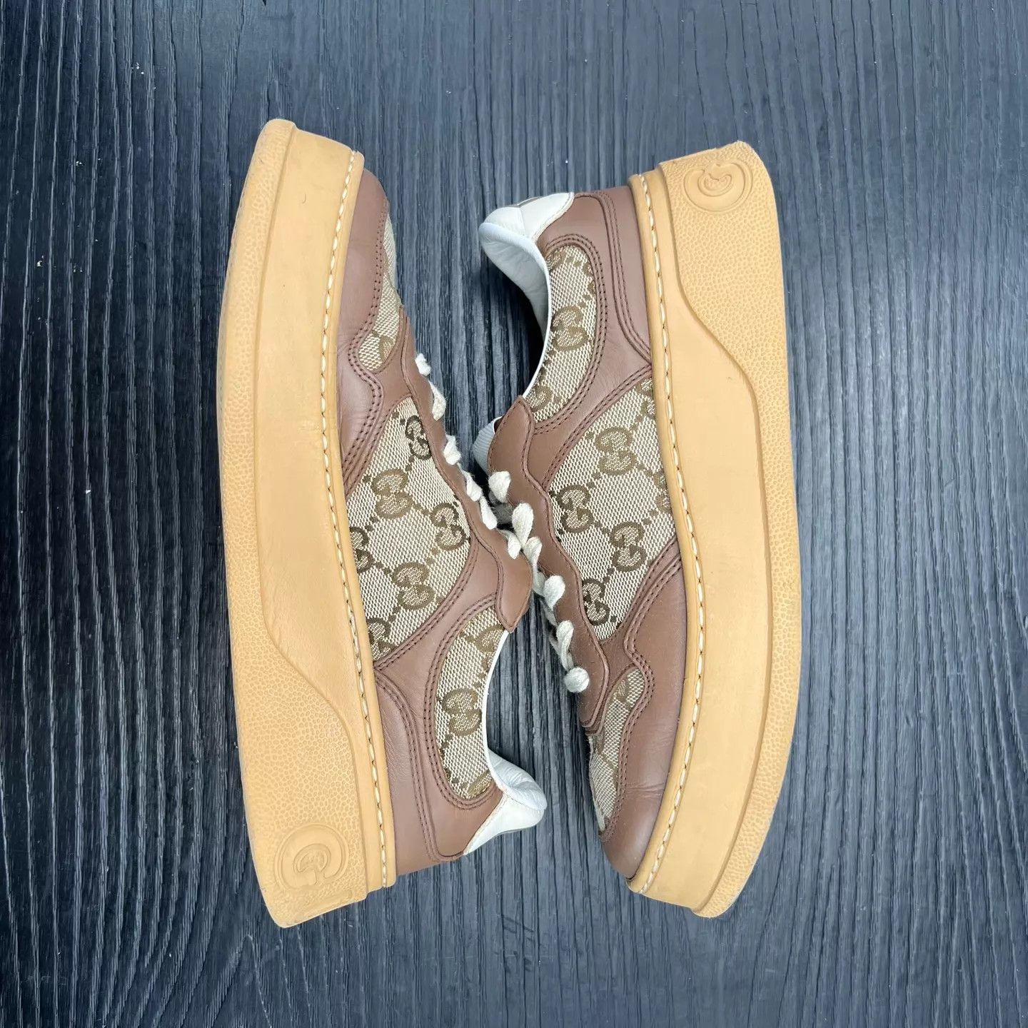 Gucci GUCCI Brown Cookie Sneaker EU 36.5 with box Size US 6 / IT 36 - 8 Thumbnail