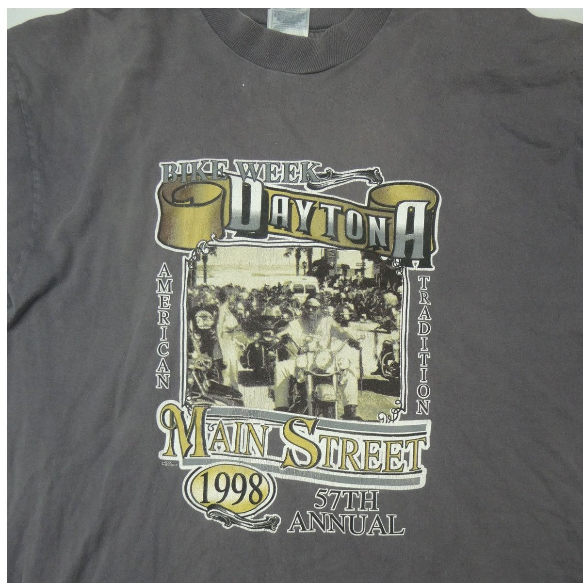 Fruit Of The Loom vintage Daytona 1998 Bike Week t-shirt, XL fruit of the loom Size US XL / EU 56 / 4 - 3 Thumbnail
