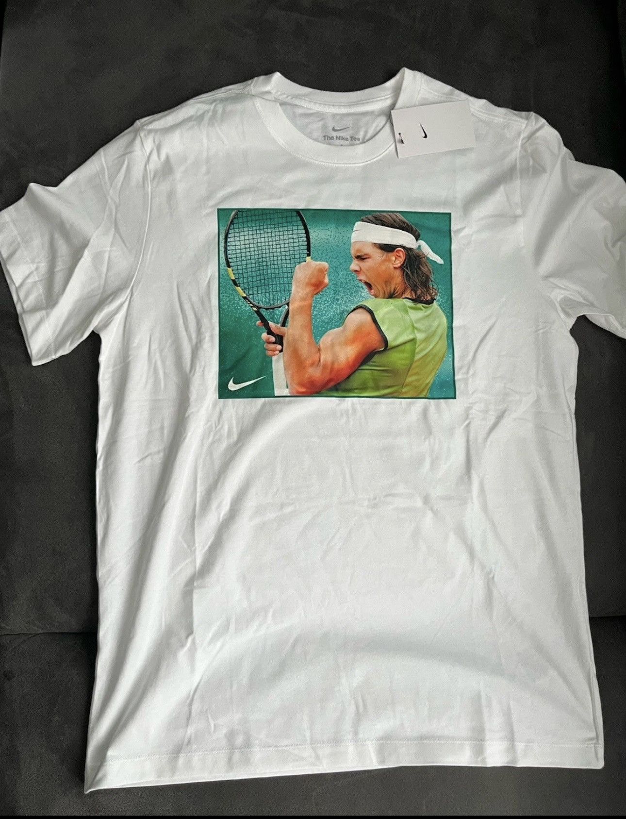 Nike New Nike Rafa Nadal White T-Shirt Men's Size XL Tennis Size US XL / EU 56 / 4 - 2 Thumbnail