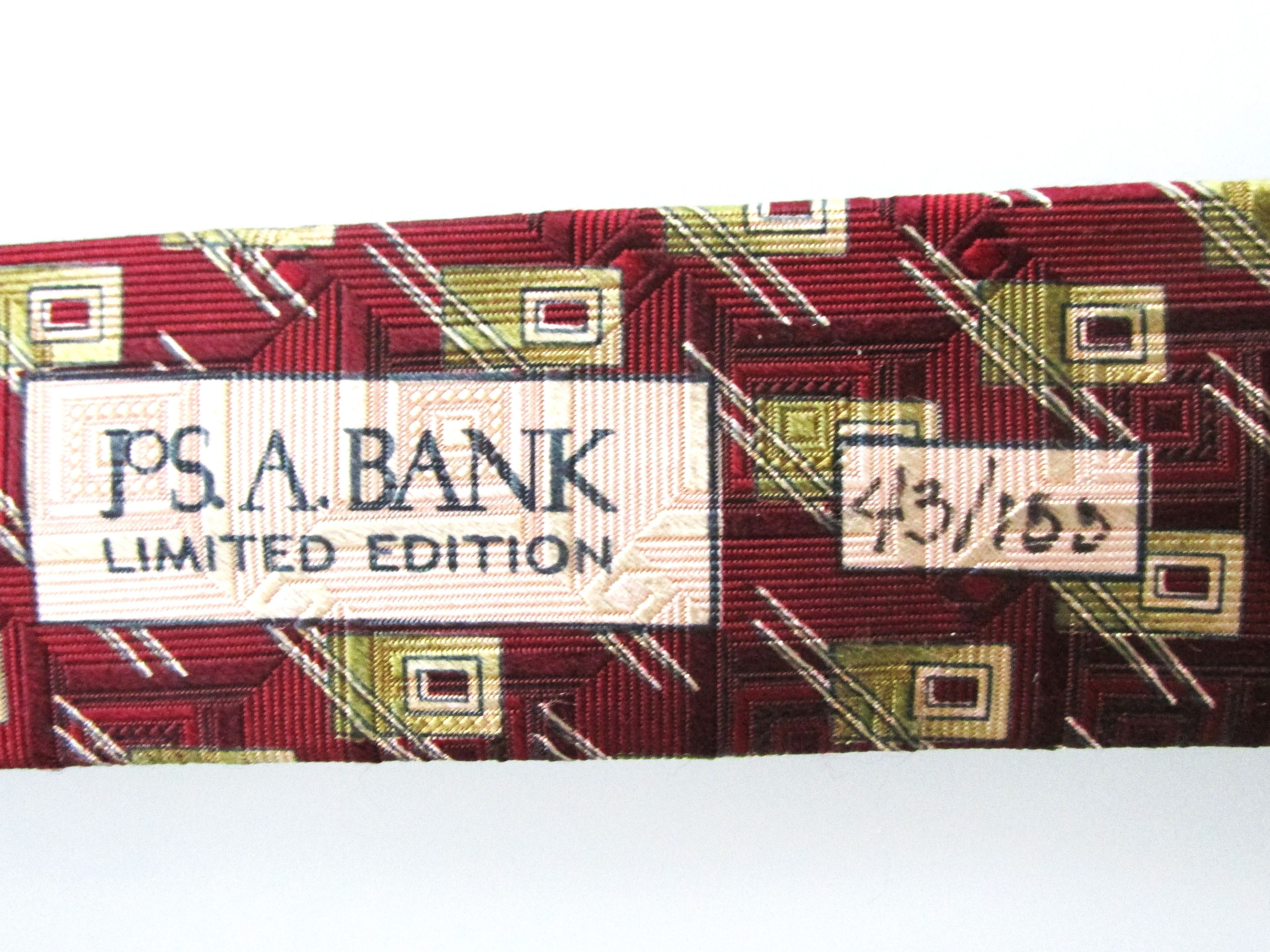 Jos. A. Bank Jos. A. Bank Limited Edition Men's Signature Gold Silk Tie Size ONE SIZE - 6 Thumbnail