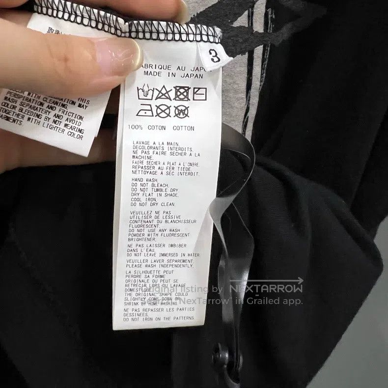 Yohji Yamamoto Yohji Yamamoto Slogan Short Sleeve T-Shirt Size US L / EU 52-54 / 3 - 3 Thumbnail