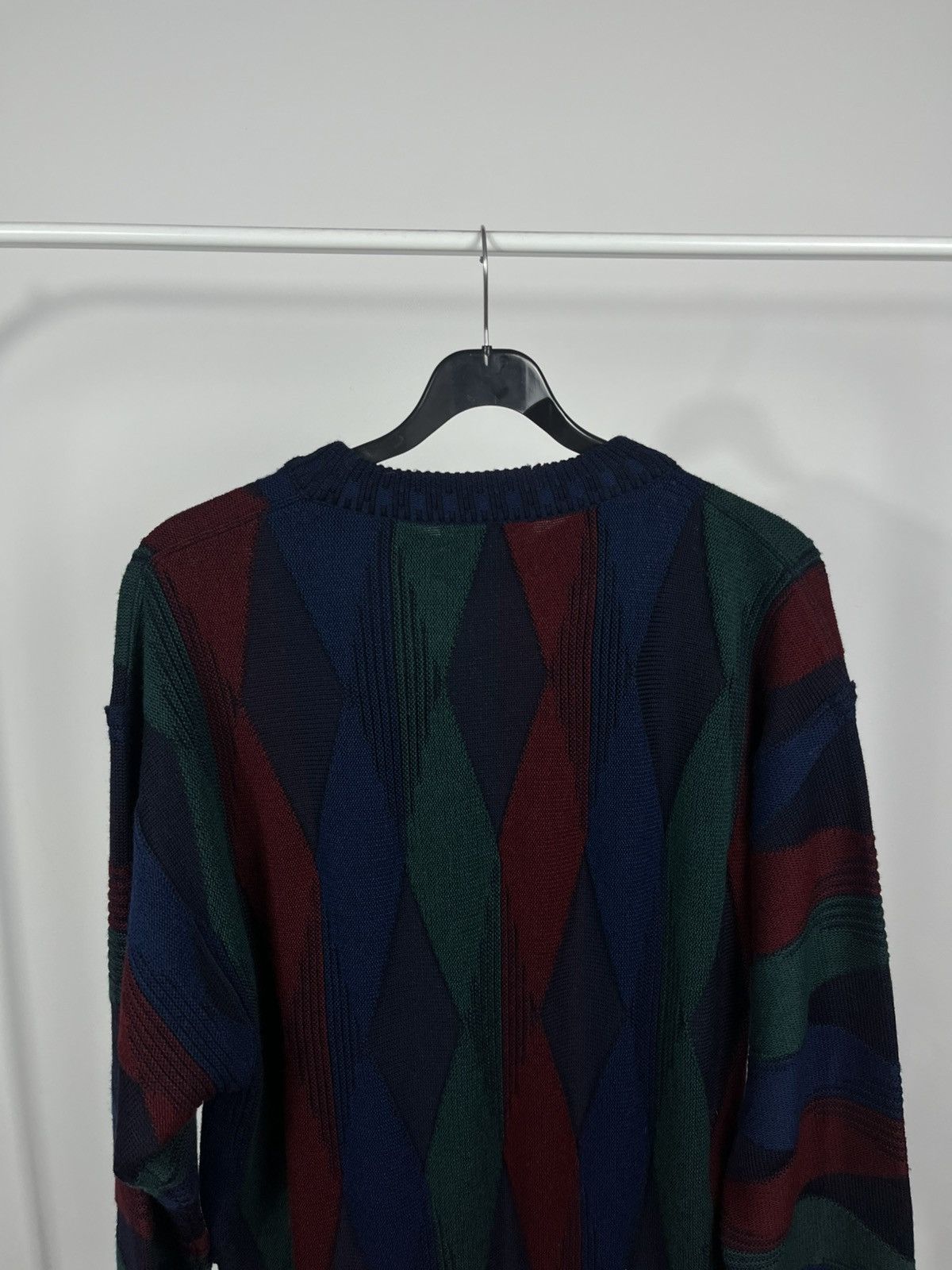Other Vintage Italian Knit Sweater Geometric Pattern Size 54 Size US L / EU 52-54 / 3 - 11 Thumbnail