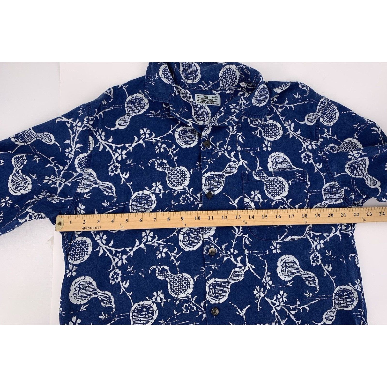 Okura OKURA Japan Indigo Dyed Button Front Blue XL Size US XL / EU 56 / 4 - 9 Thumbnail