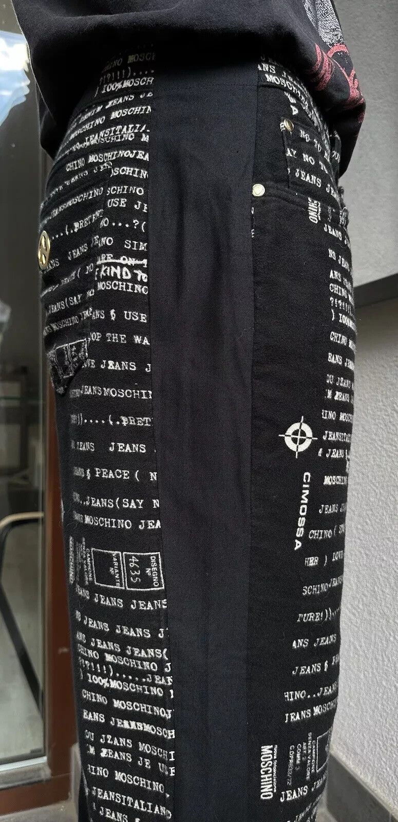 Moschino Vintage 90s Moschino Jeans Print Letters Overprint Pants Size US 32 / EU 48 - 10 Thumbnail