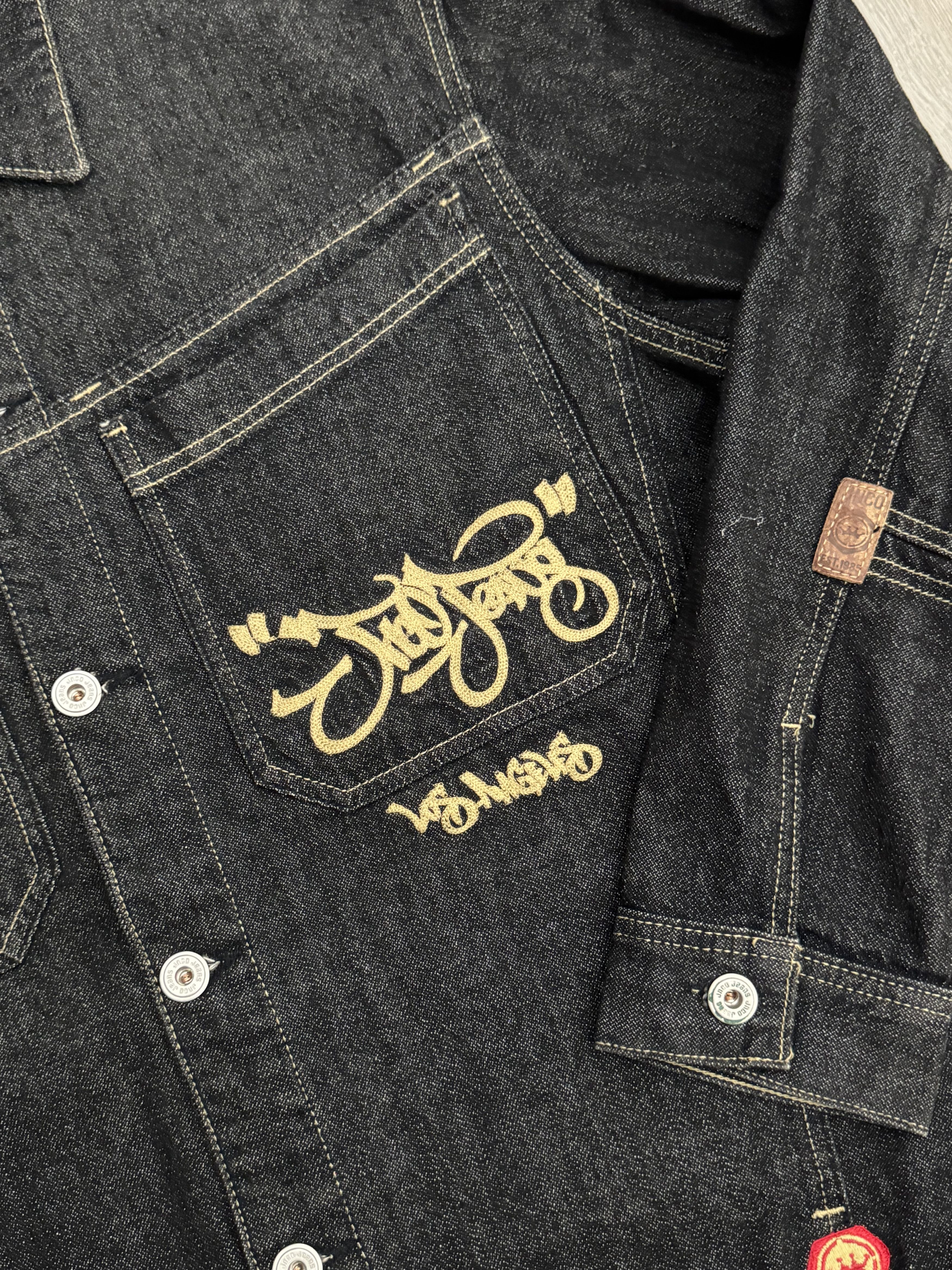 JNCO vintage Y2K JNCO Jeans Denim Jacket Los Angeles Embroidered Size US L / EU 52-54 / 3 - 3 Thumbnail