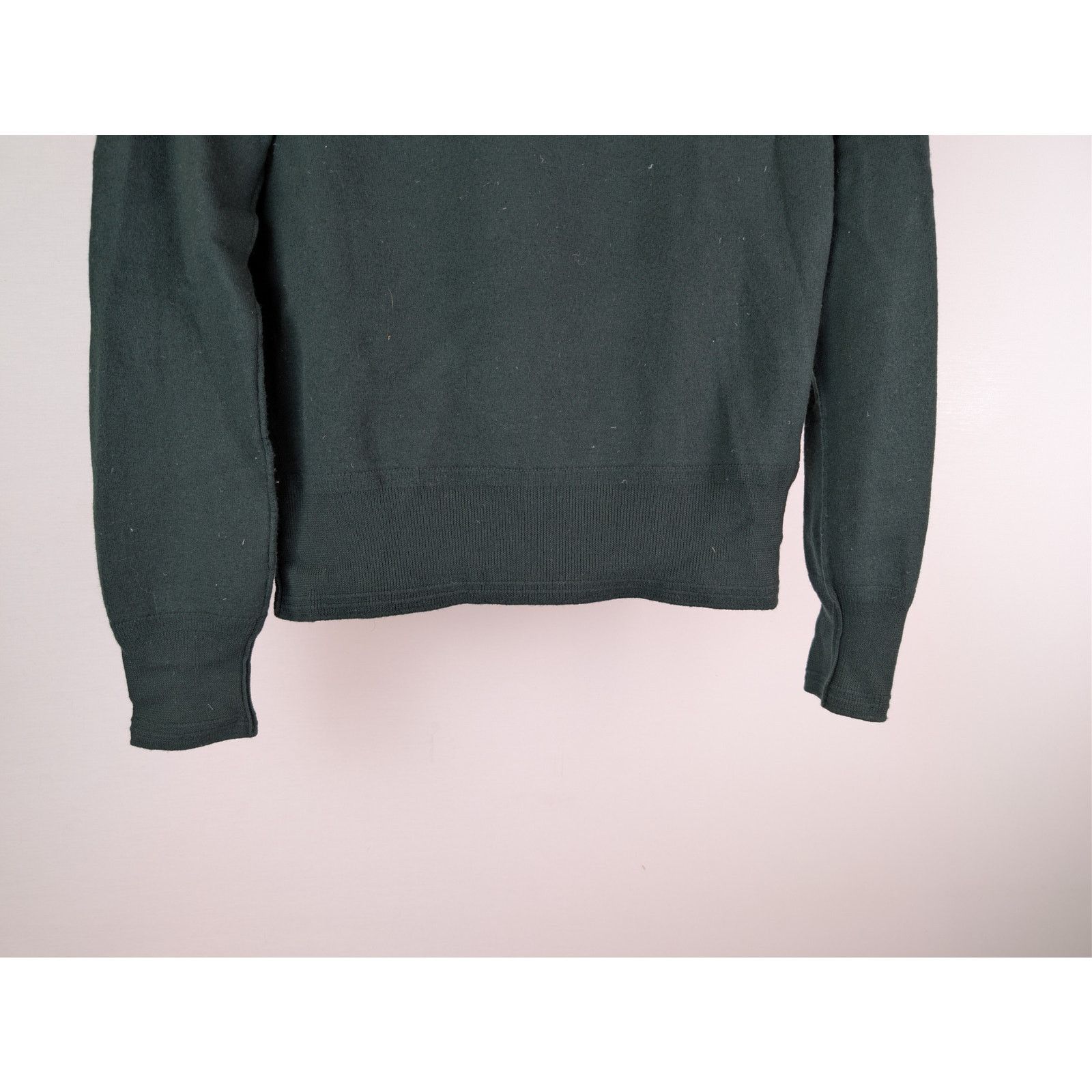 Burberry o1rshd1 CC20 Wool half-zip sweater Hoodie in a green Size US M / EU 48-50 / 2 - 4 Thumbnail
