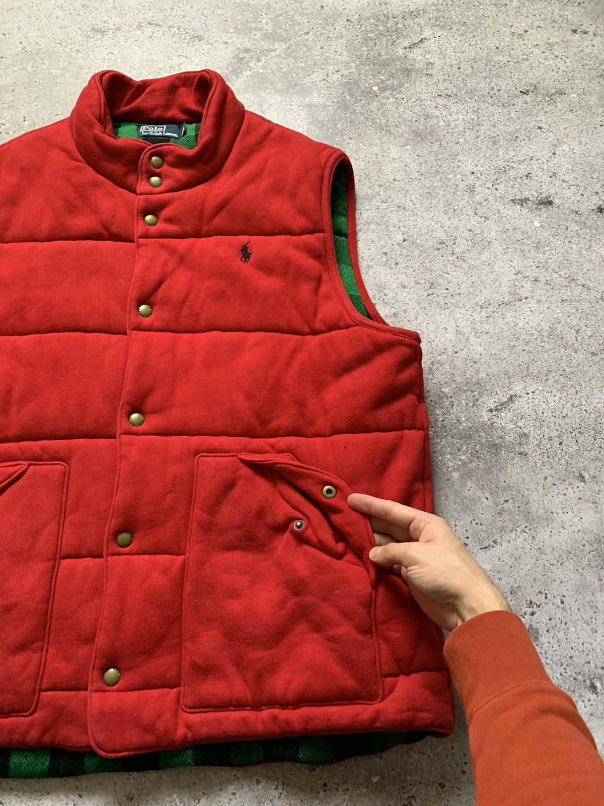 Polo Ralph Lauren Polo Ralph Lauren Padded Flannel Vest Size US XXL / EU 58 / 5 - 4 Thumbnail
