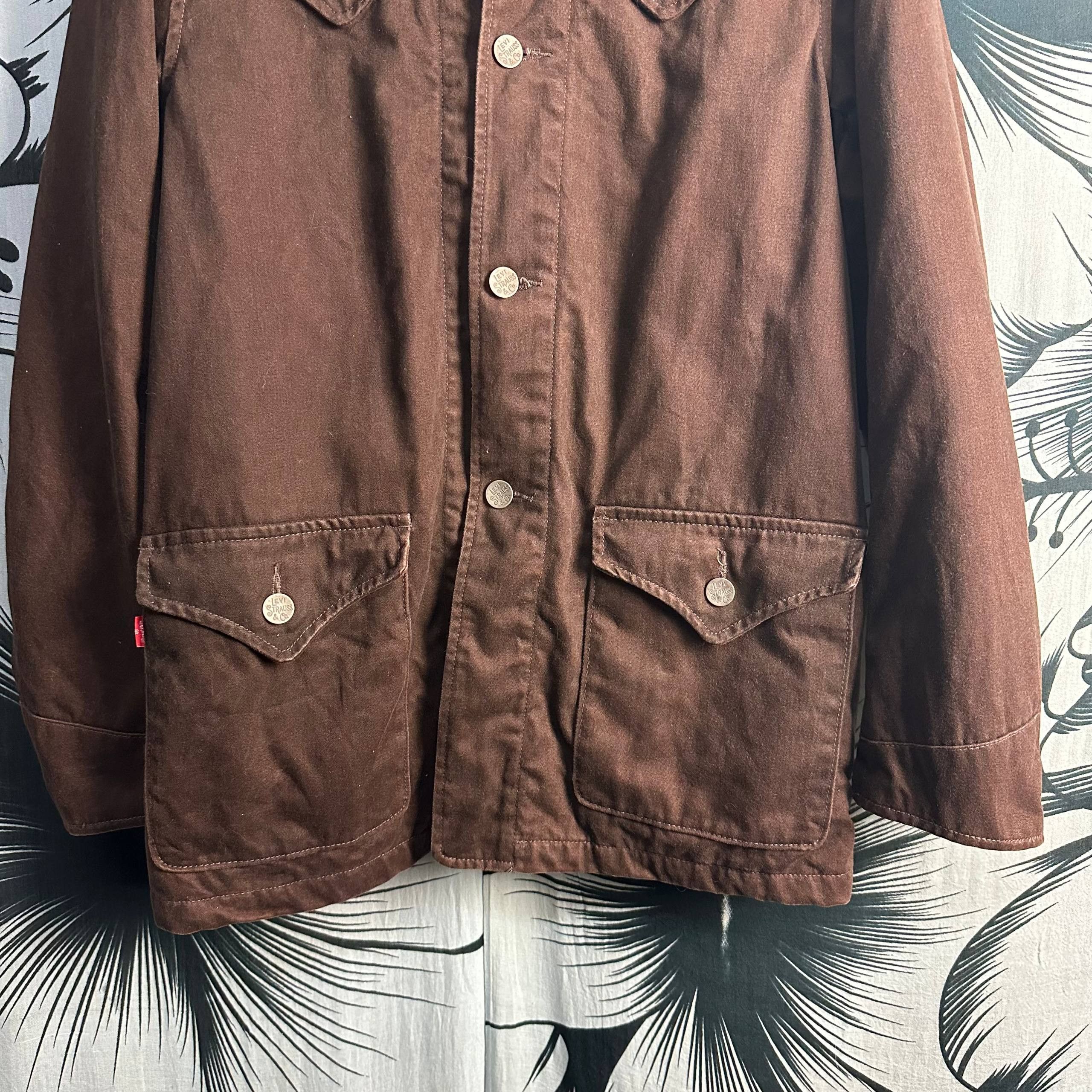 Levi's Rare Vintage Levi's Red Tab Boa Fur Collar Coverall Jacket Size US L / EU 52-54 / 3 - 10 Thumbnail