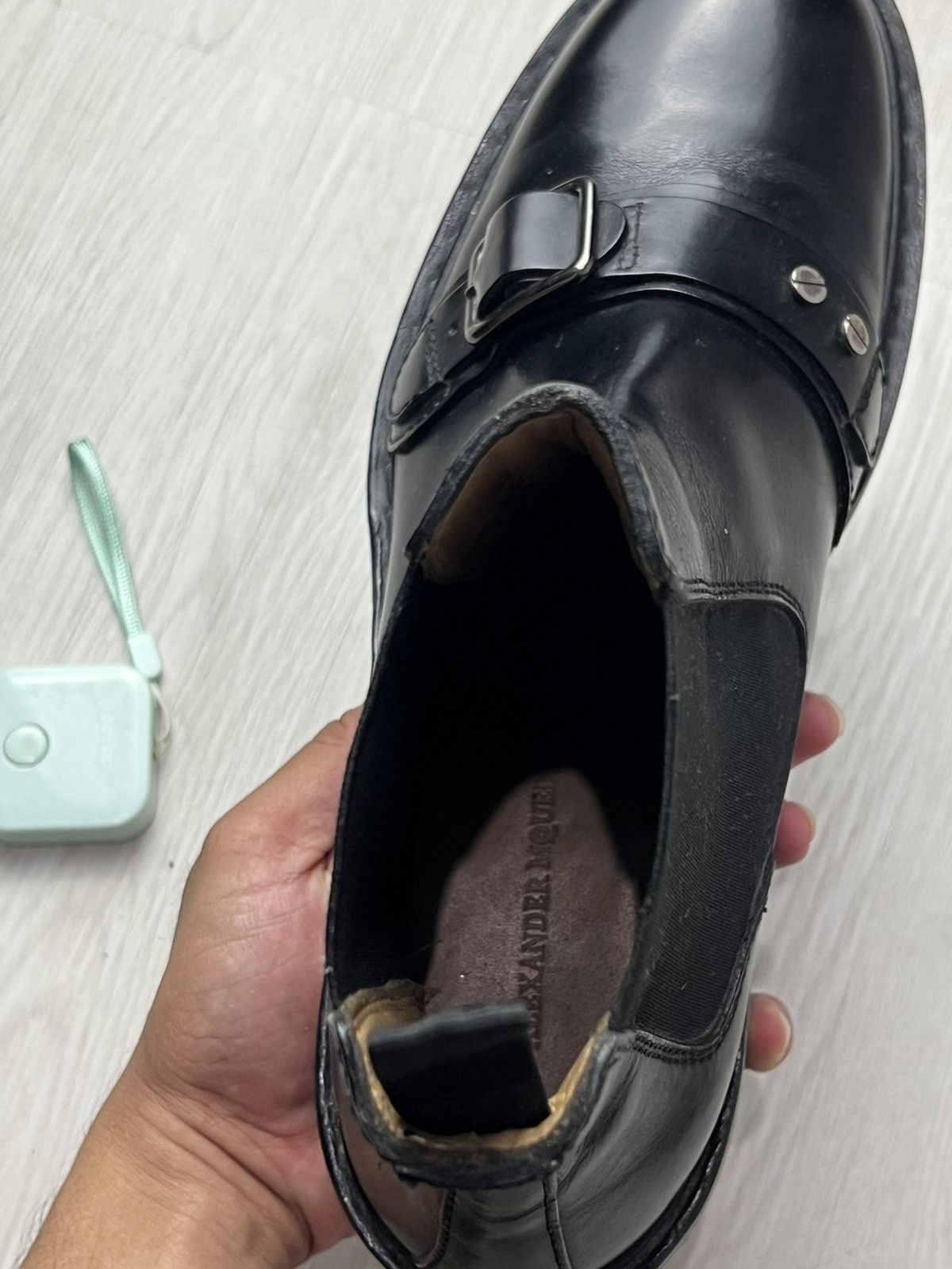 Alexander McQueen Alexander Mcqueen Buckle Detail Chelsea Boots Size US 7.5 / EU 40-41 - 5 Thumbnail