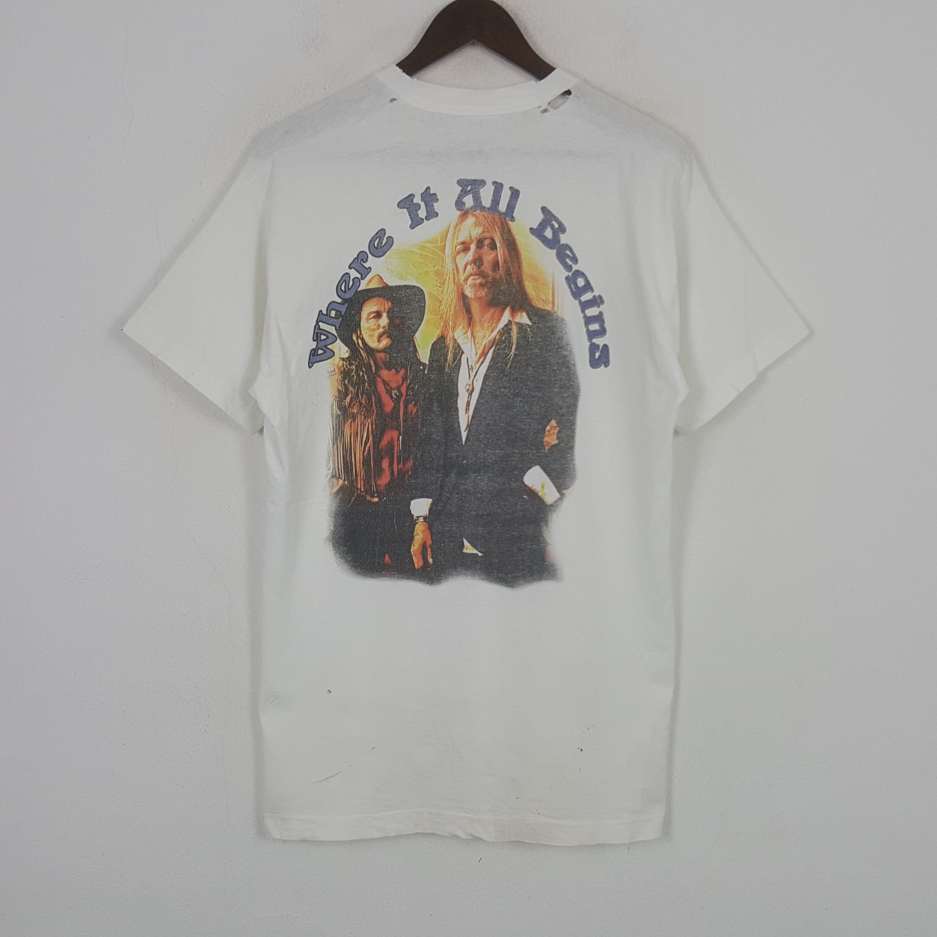 Band Tees Vintage The Allman Brothers Band Distressed T-shirt Size US L / EU 52-54 / 3 - 1 Thumbnail