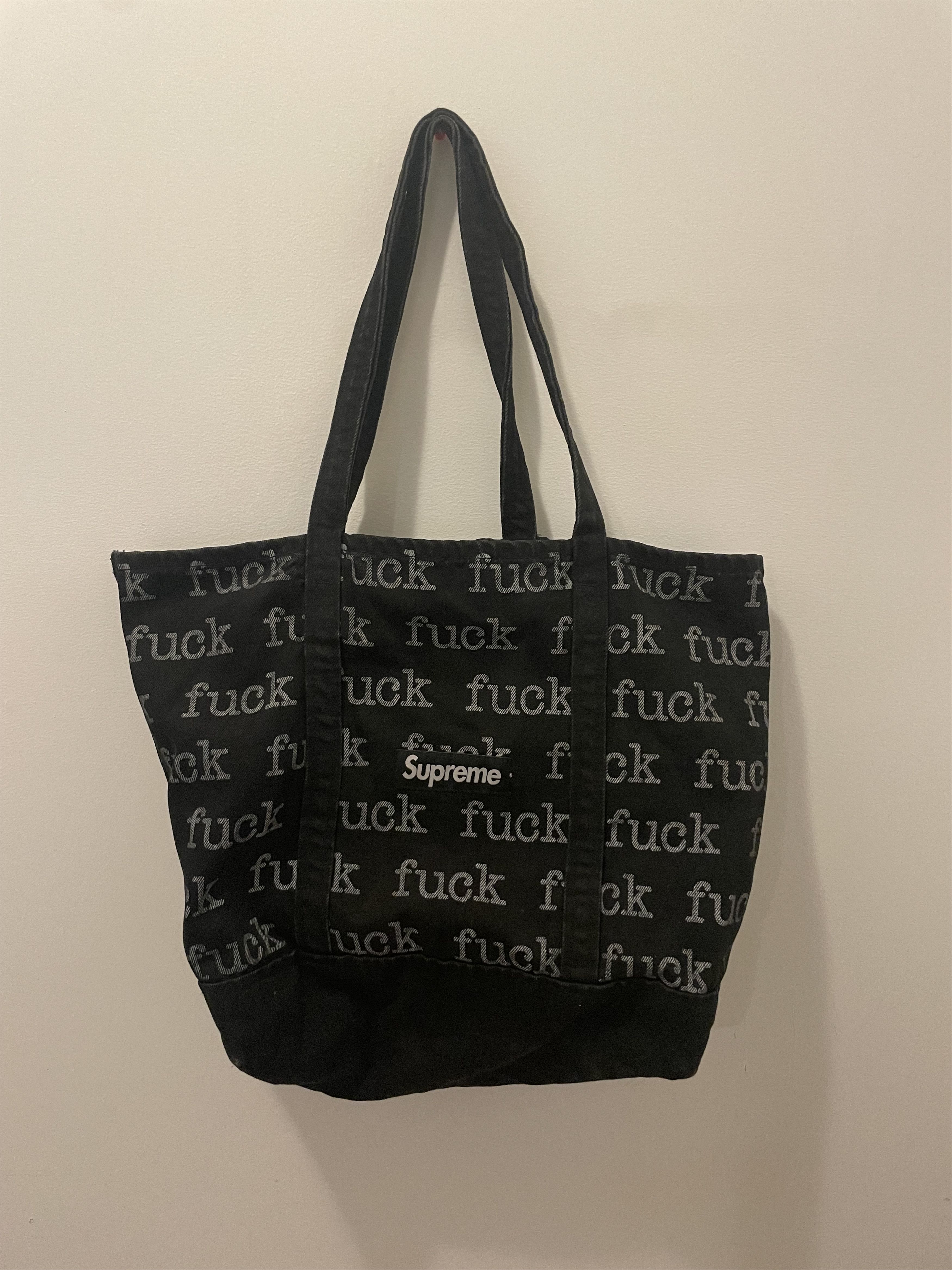 Supreme Fuck Tote Bag | Grailed