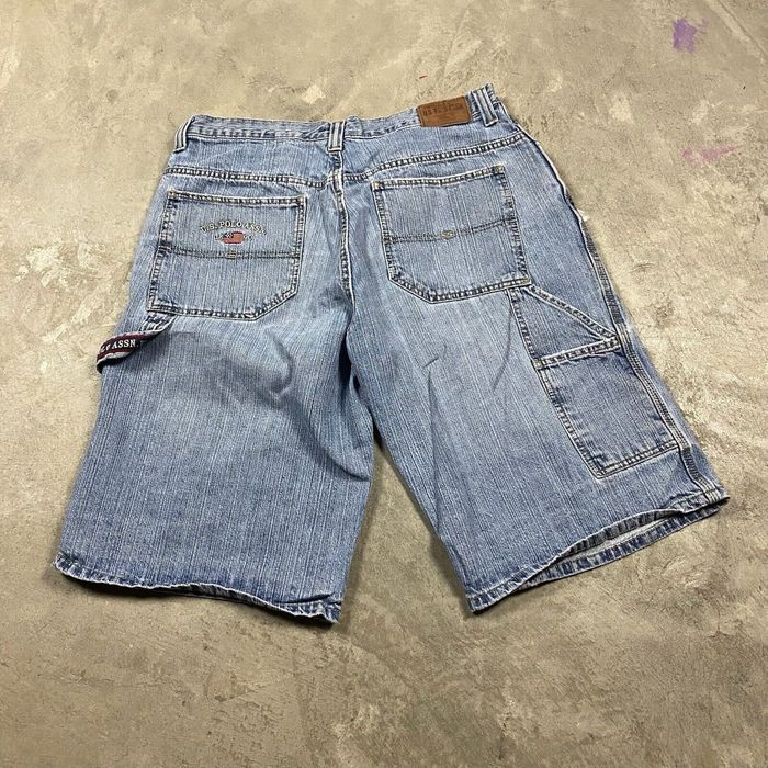 Vintage Y2k Vtg Us Polo Assn Denim Jean Shorts Carpenter Baggy Wide Leg 36 Skater 90s Grailed 7216