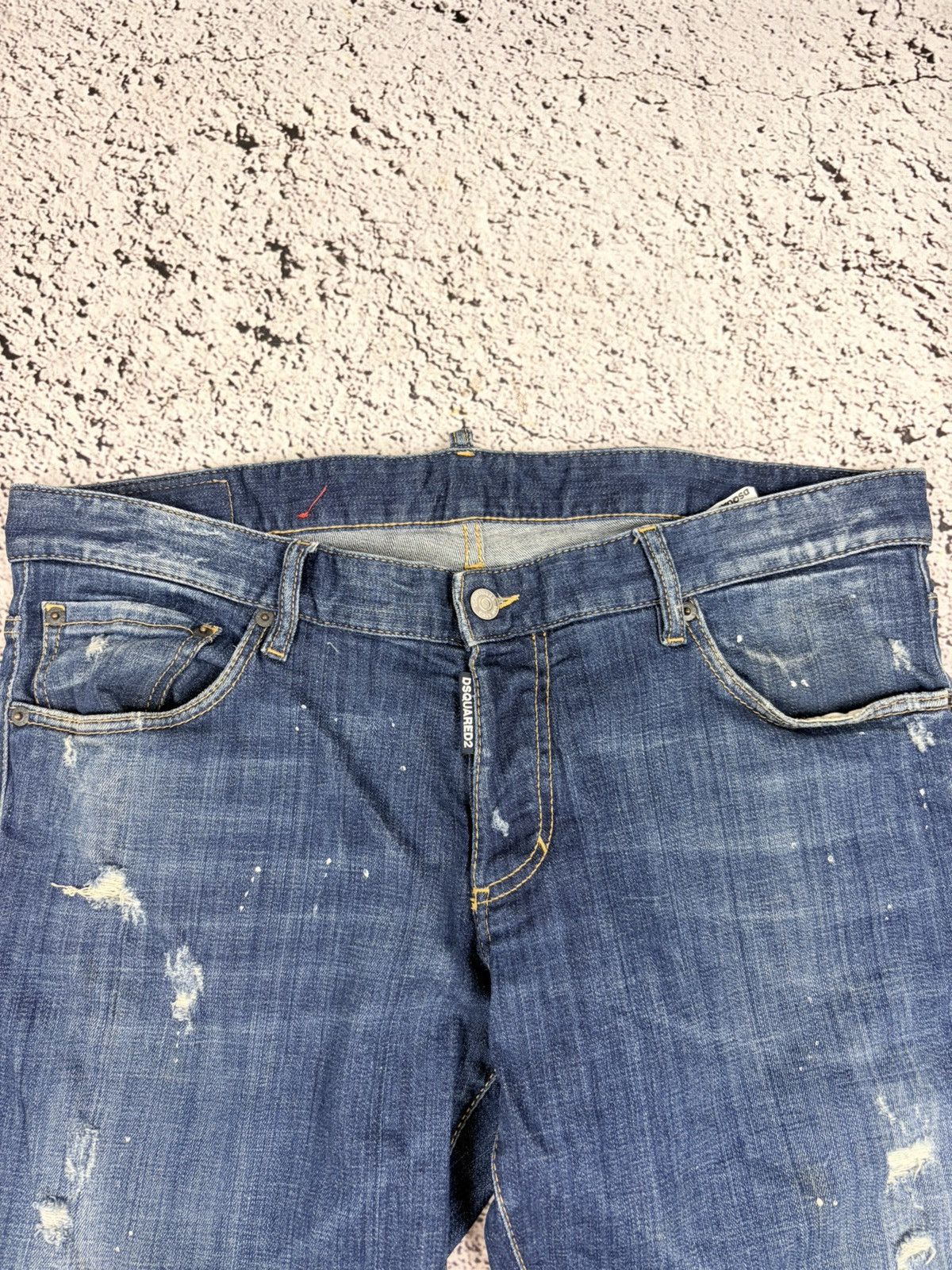 Dsquared2 Dsquared2 Cool Guy Jeans Distressed Paint Splatter Denim 52 Size US 36 / EU 52 - 5 Thumbnail