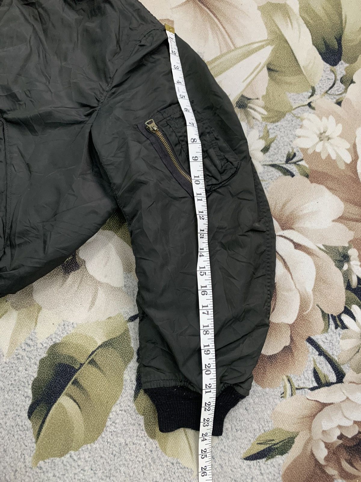 Alpha Industries × Vintage Vtg Alpha Industries Usaf MA-1 Bomber Jacket Zipper Ideal Size US L / EU 52-54 / 3 - 12 Thumbnail