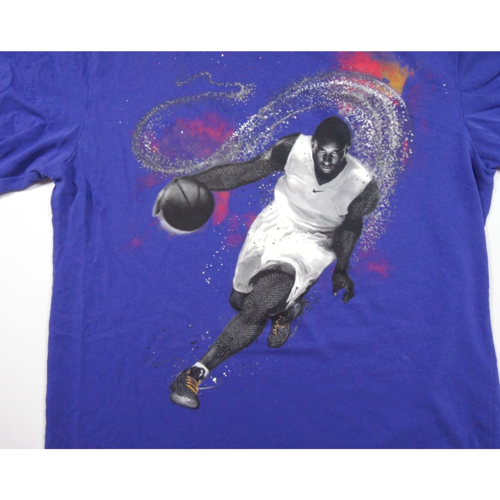 Nike KOBE BRYANT Nike Dri-FIT Shirt Mens Small Purple Tee Basketball Mamba Logo Unstitched Sleeve Damage Nike Dri-Fit T-Shirt Mens S Purple Basketball Size US S / EU 44-46 / 1 - 2 Thumbnail