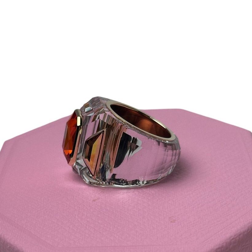 Swarovski Swarovski Chroma Cocktail Ring Pink and Gold 60 - 9 USA Size ONE SIZE - 6 Thumbnail