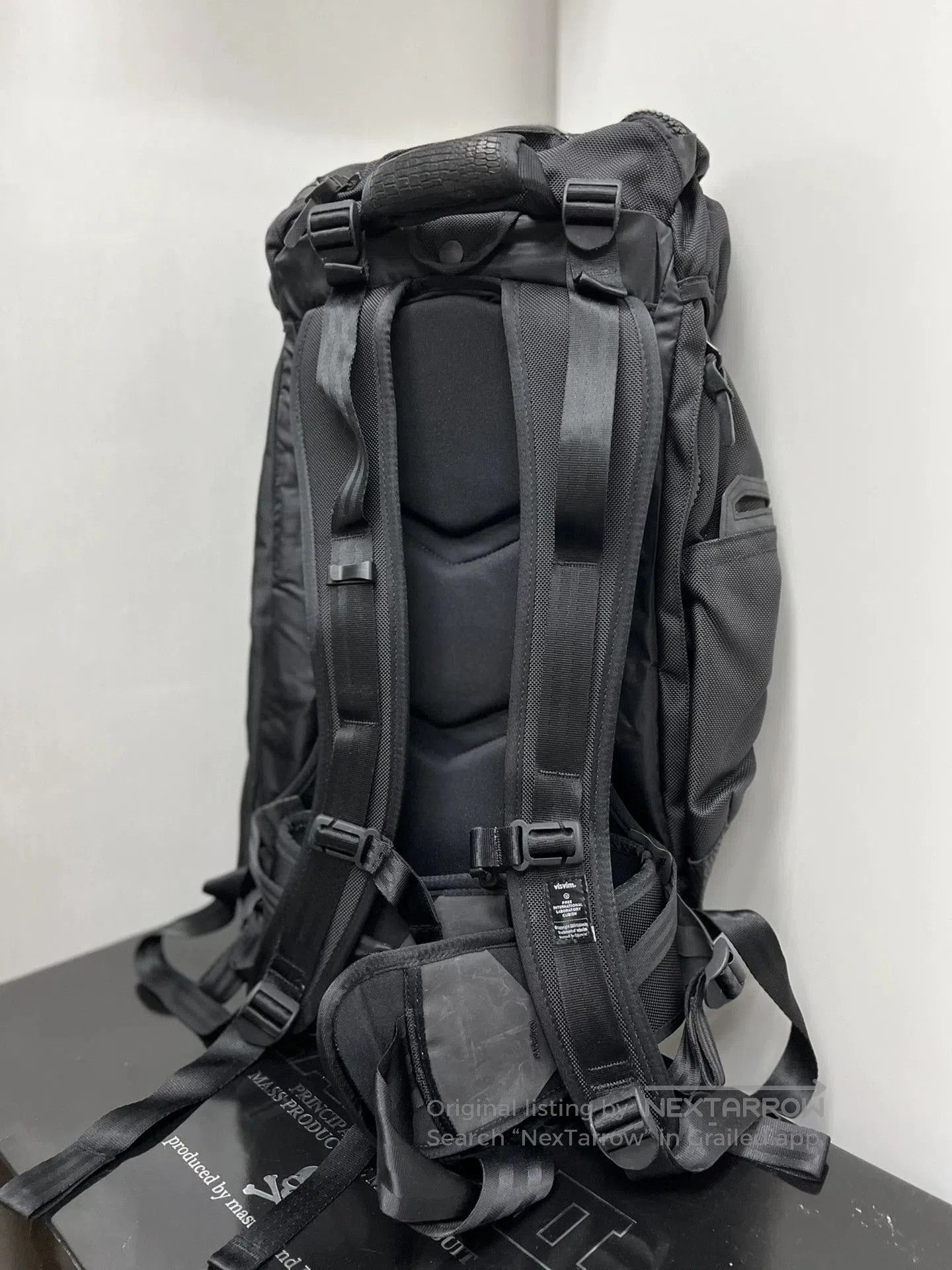 Visvim Black Backpack with Textured Accents. Size ONE SIZE - 5 Thumbnail