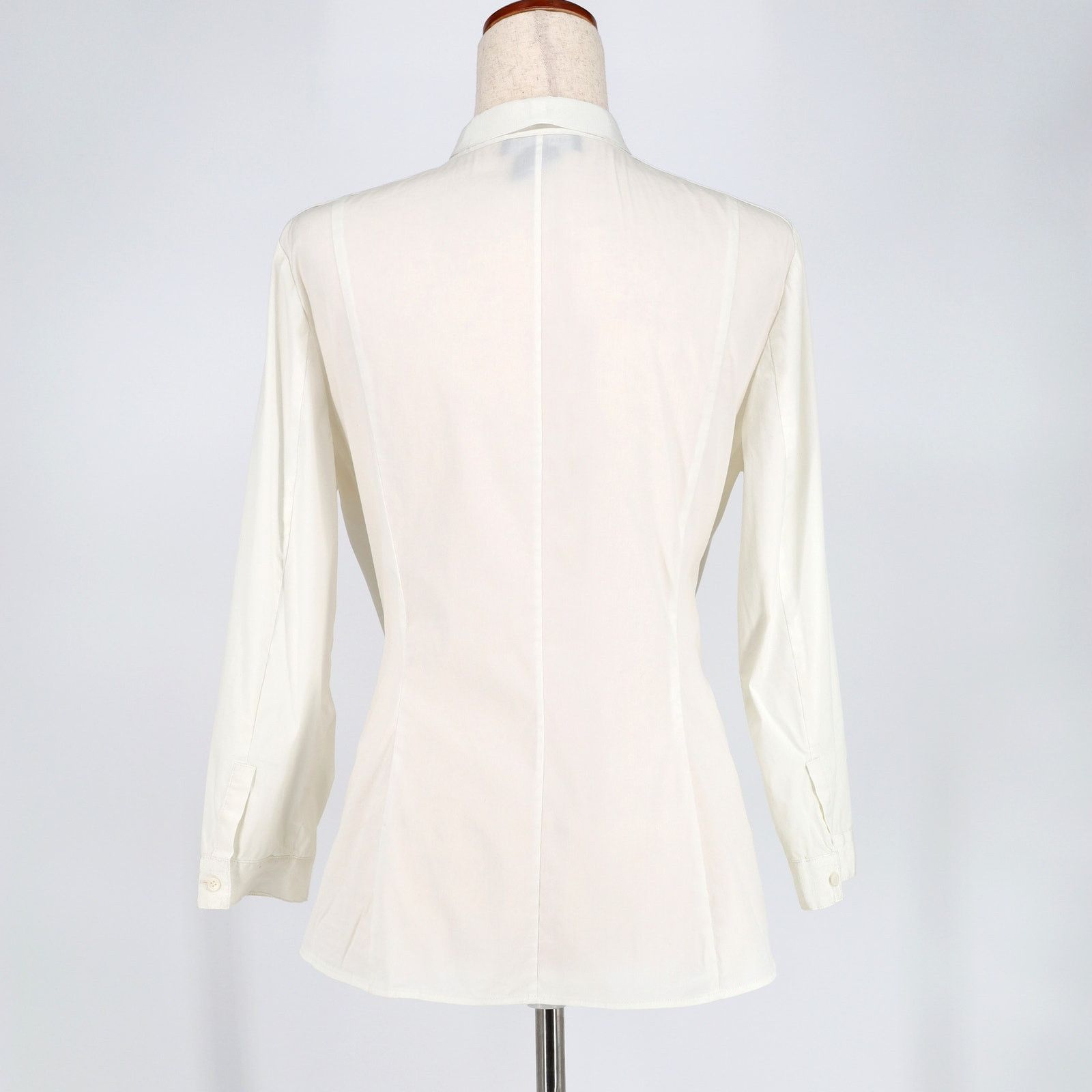 Lafayette 148 Lafayette 149 New York Women White Cotton Shirt Size 10 Size L / US 10 / IT 46 - 3 Thumbnail