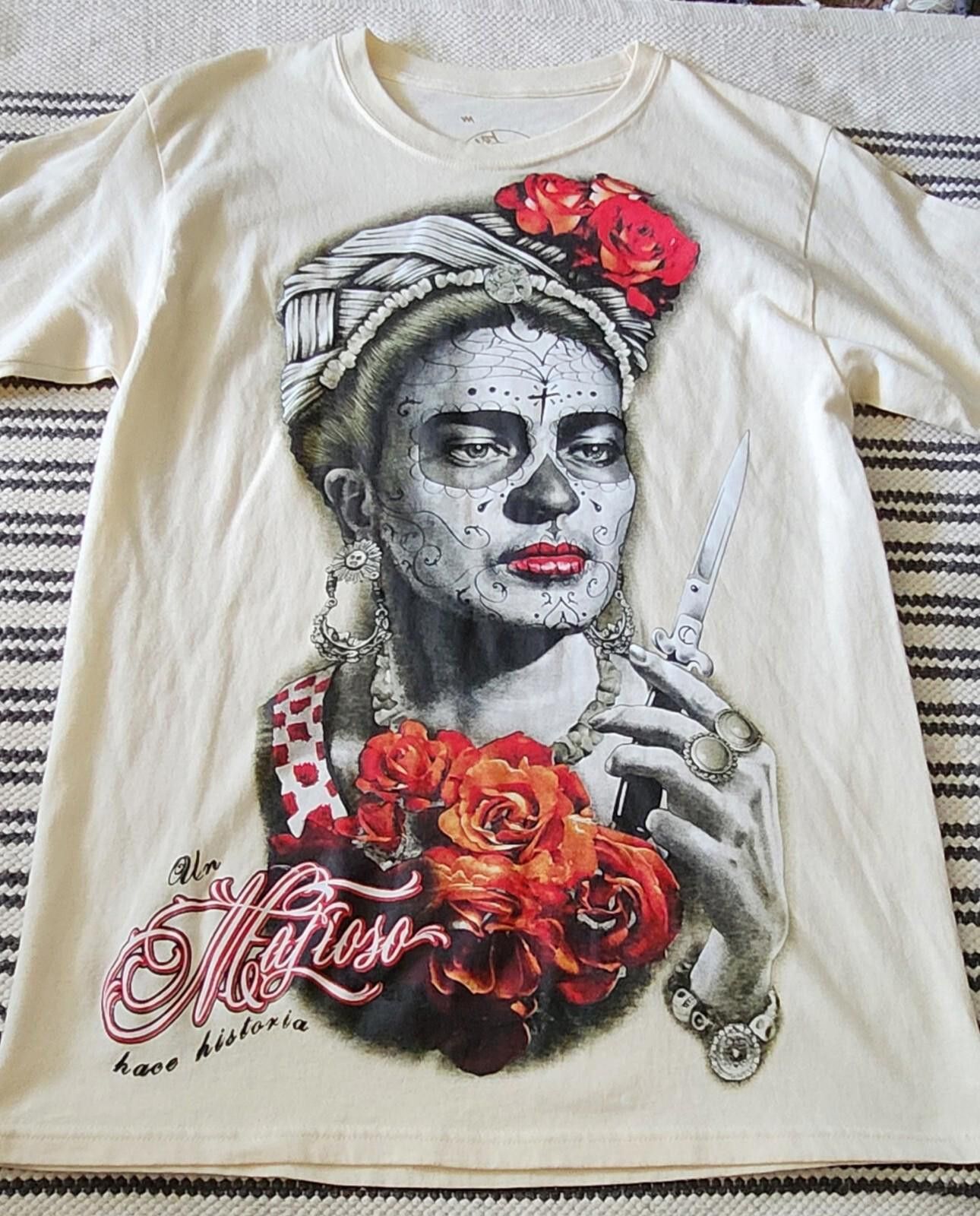 Designer Y2k 2000s Un Mafioso Hace Historia Shirt Nice GRAPHIC PRINT Size US M / EU 48-50 / 2 - 1 Thumbnail