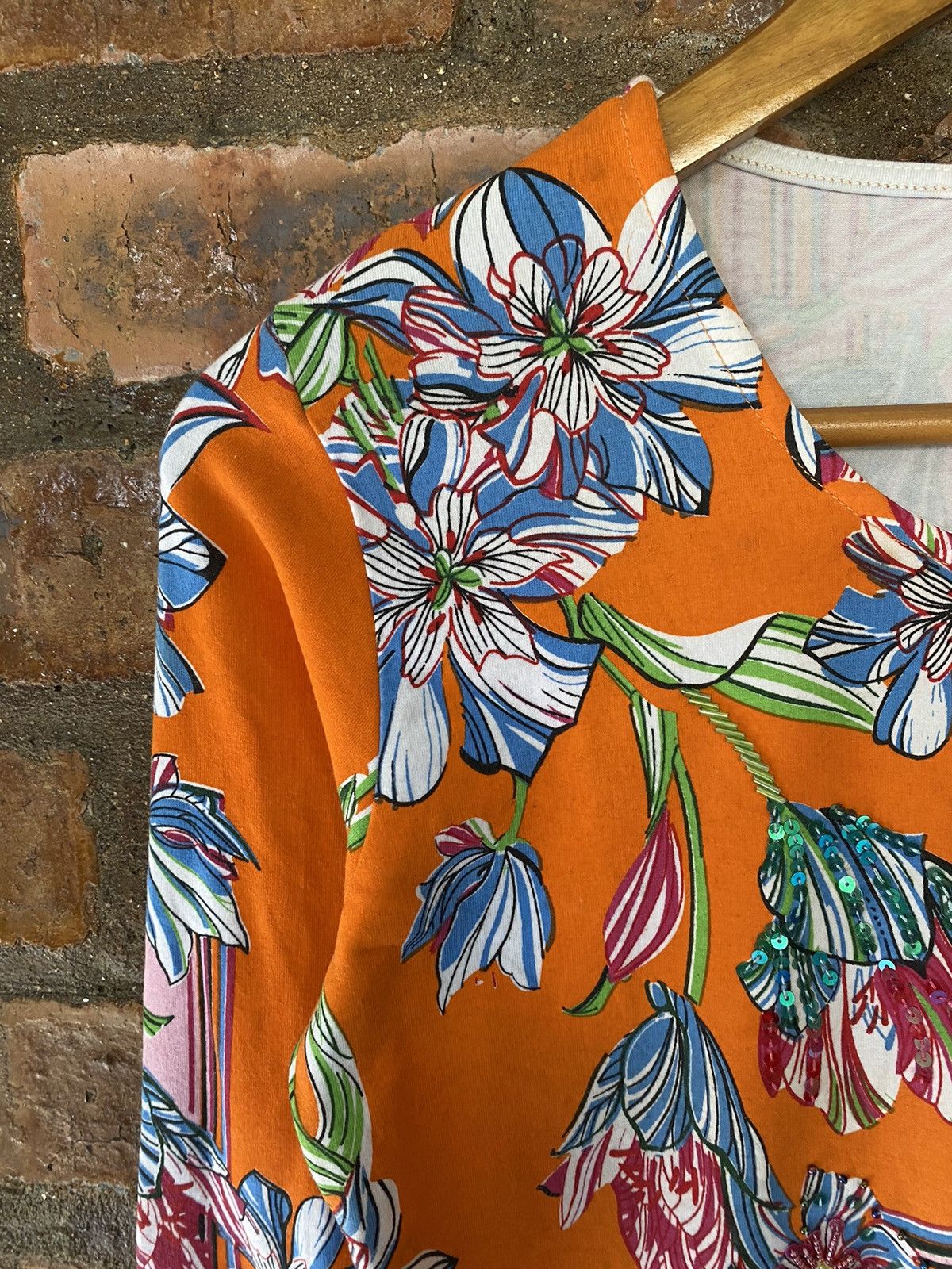 Kenzo × Vintage 2000s Kenzo floral abstract stretch Size S / US 4 / IT 40 - 9 Thumbnail