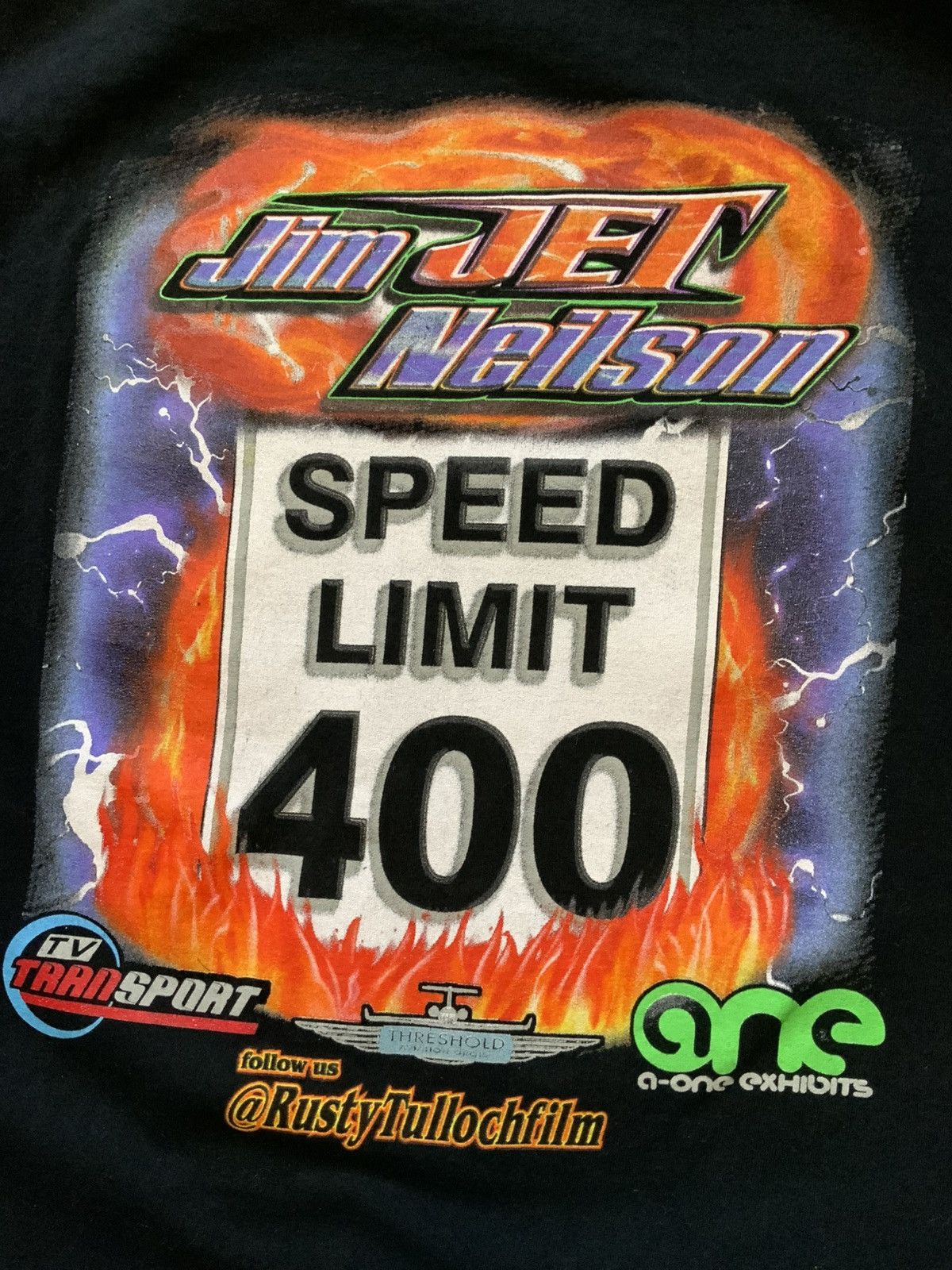 Other Jim “Jet” Neilson World Record Holder Autographed T-Shirt Size US XL / EU 56 / 4 - 8 Thumbnail