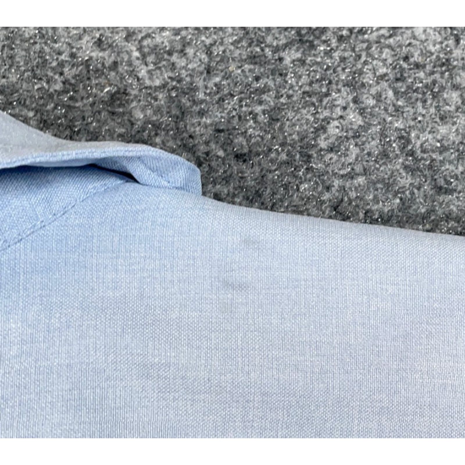 Haband VINTAGE Haband 90s Guayabera Pleated Shirt 4 Pocket Blue Geometric Pattern Button-Up Short Sleeve Adult 2X Men Mens Retro Size US XXL / EU 58 / 5 - 5 Thumbnail
