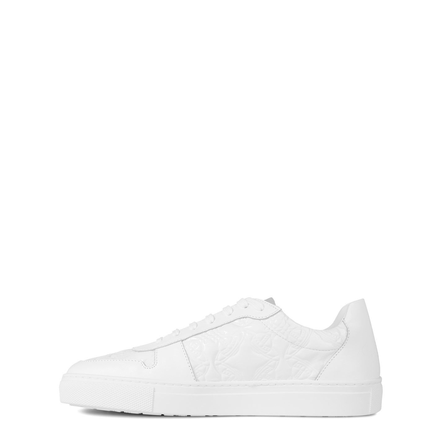 Vivienne Westwood o1y0525 Leather Low-Top Sneakers in White Size US 12 / EU 45 - 2 Thumbnail