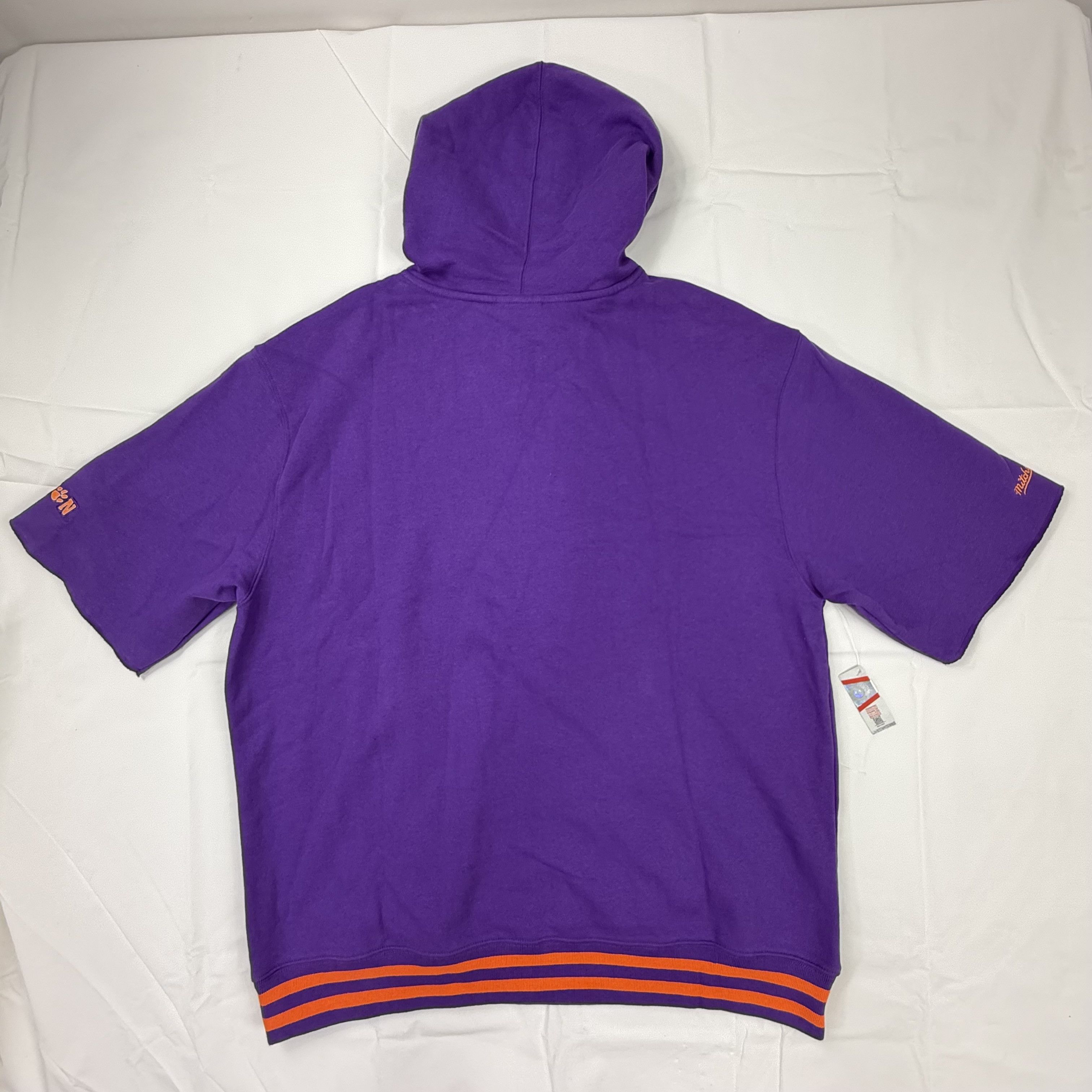Mitchell & Ness Mitchell & Ness Clemson Tigers Mens XL Short Sleeve Hoodie Size US XL / EU 56 / 4 - 2 Thumbnail