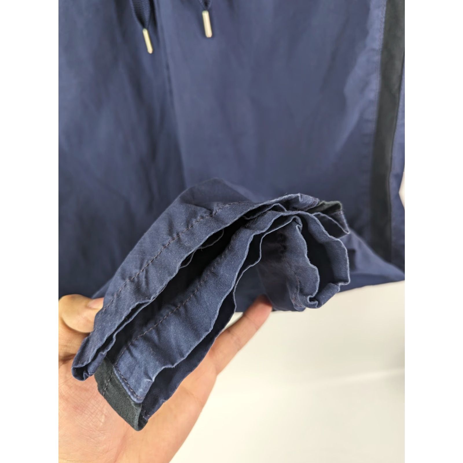 Vintage Maeve Track Pants Women's M Blue Twill Tapered Stripe Pants 운동 Size 32" / US 10 / IT 46 - 3 Thumbnail