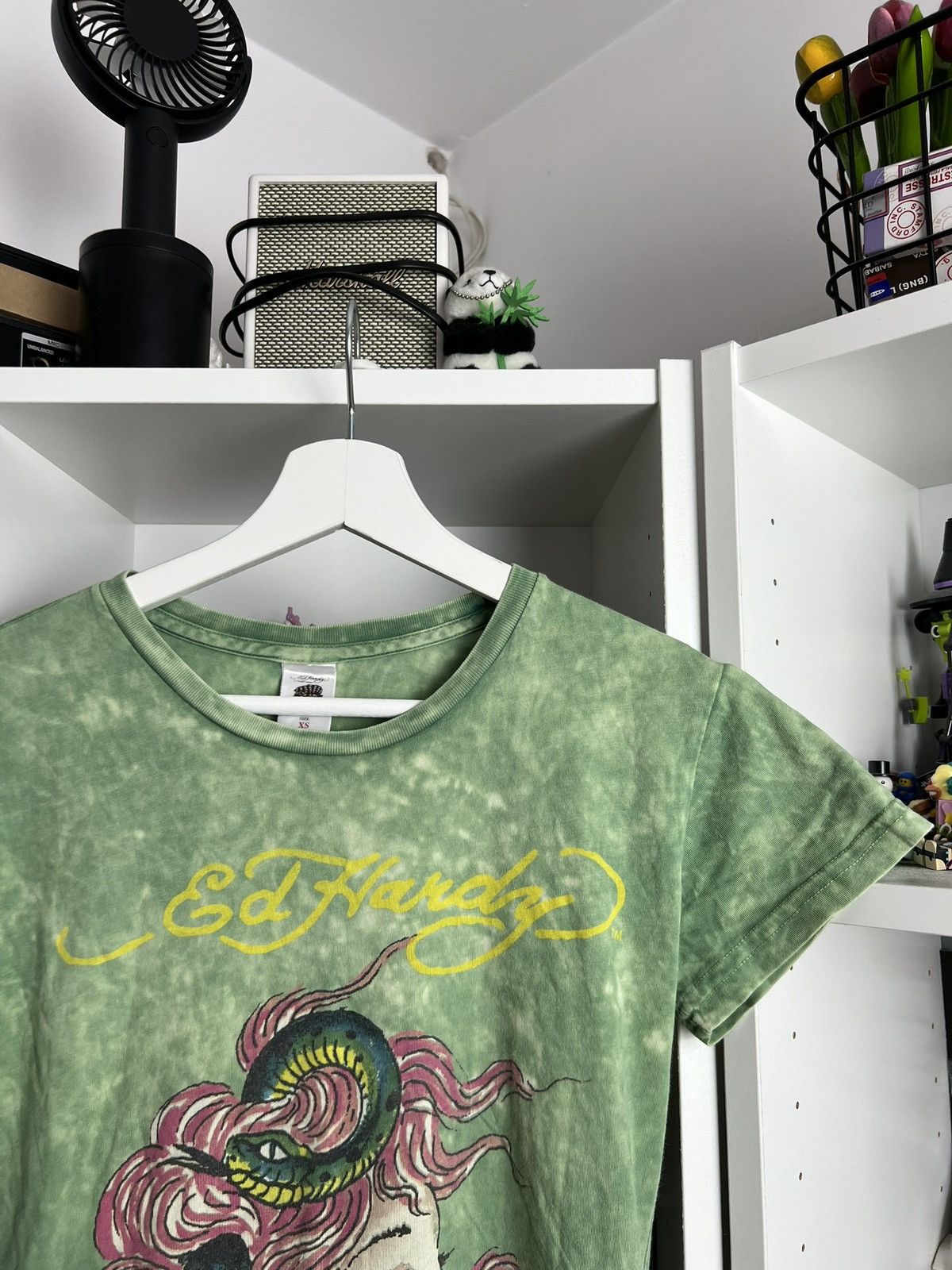 Ed Hardy Vintage y2k Ed Hardy printed t-shirt XS avantgarde drain 00s Size XS / US 0-2 / IT 36-38 - 4 Thumbnail