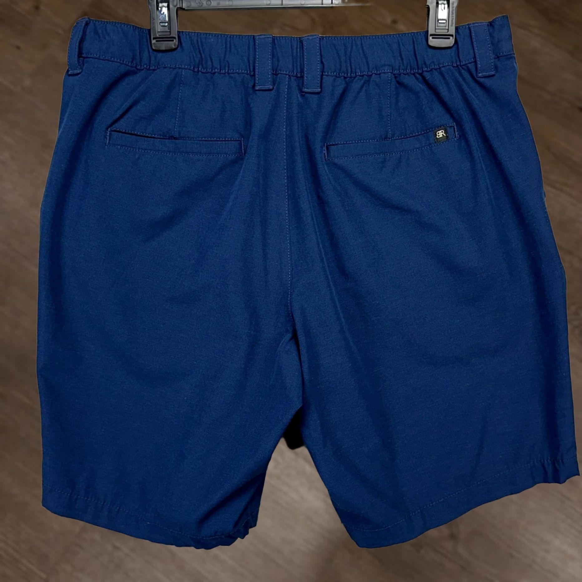 Banana Republic Banana Republic Shorts Mens 36 Navy Blue Khaki Chino Flat Front Stretch Pockets Navy/Blue Mens Pants Casual Outdoor Cotton Size US 36 / EU 52 - 1 Thumbnail