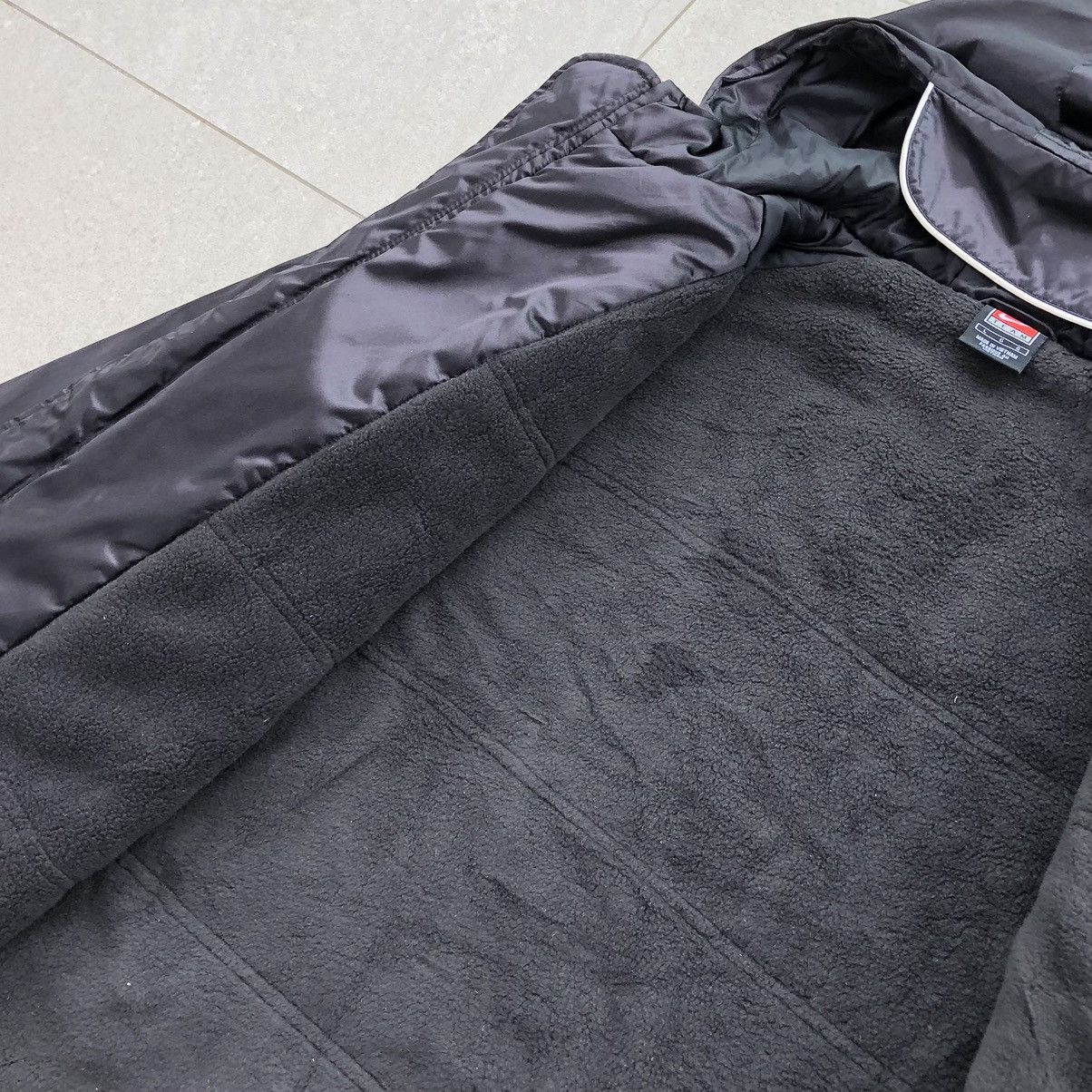 Nike Vintage 90s Nike TEAM Lined Fleece Long Jacket Size US L / EU 52-54 / 3 - 11 Thumbnail