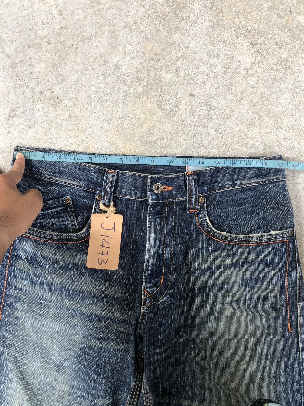 If Six Was Nine Japanese Edwin Bootcut Flare Distressed Jeans Size US 34 / EU 50 - 23 Thumbnail